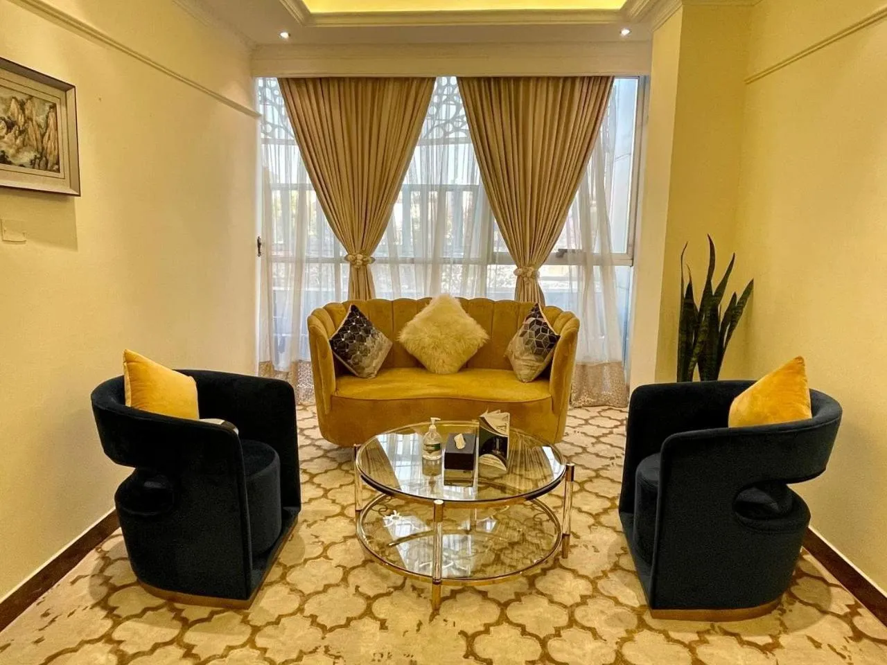 Living room in Base Ethiopia International Hotel