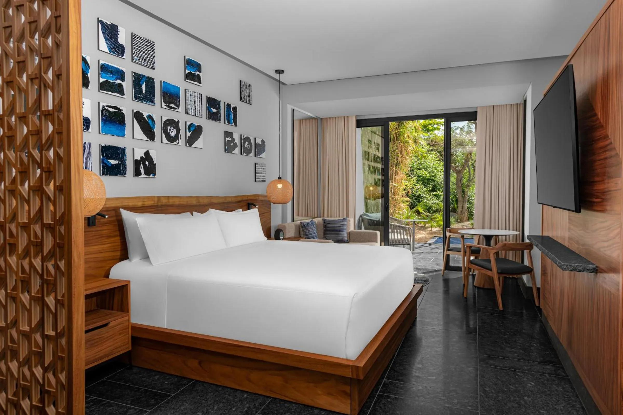 Bed in Conrad Tulum Riviera Maya