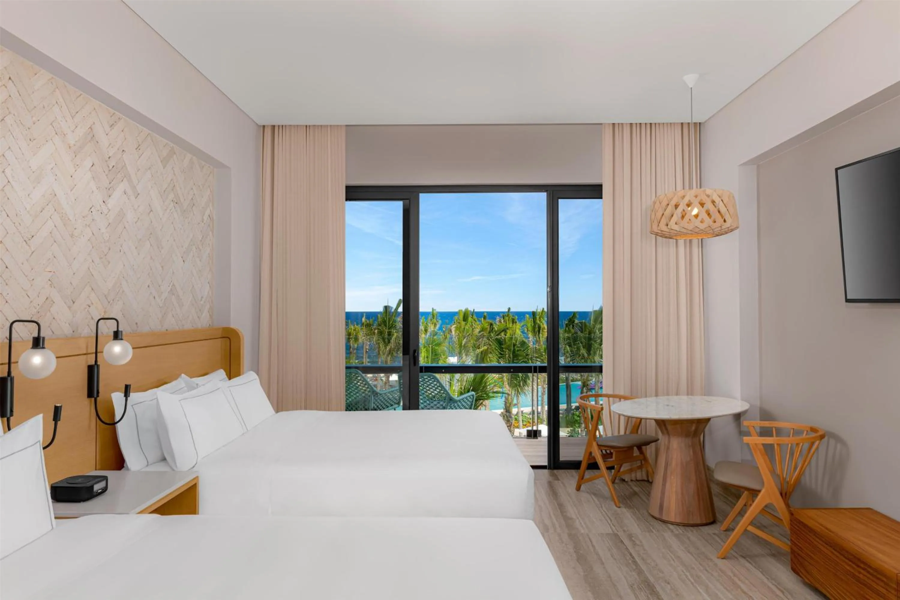 Bed in Hilton Tulum Riviera Maya All-Inclusive Resort