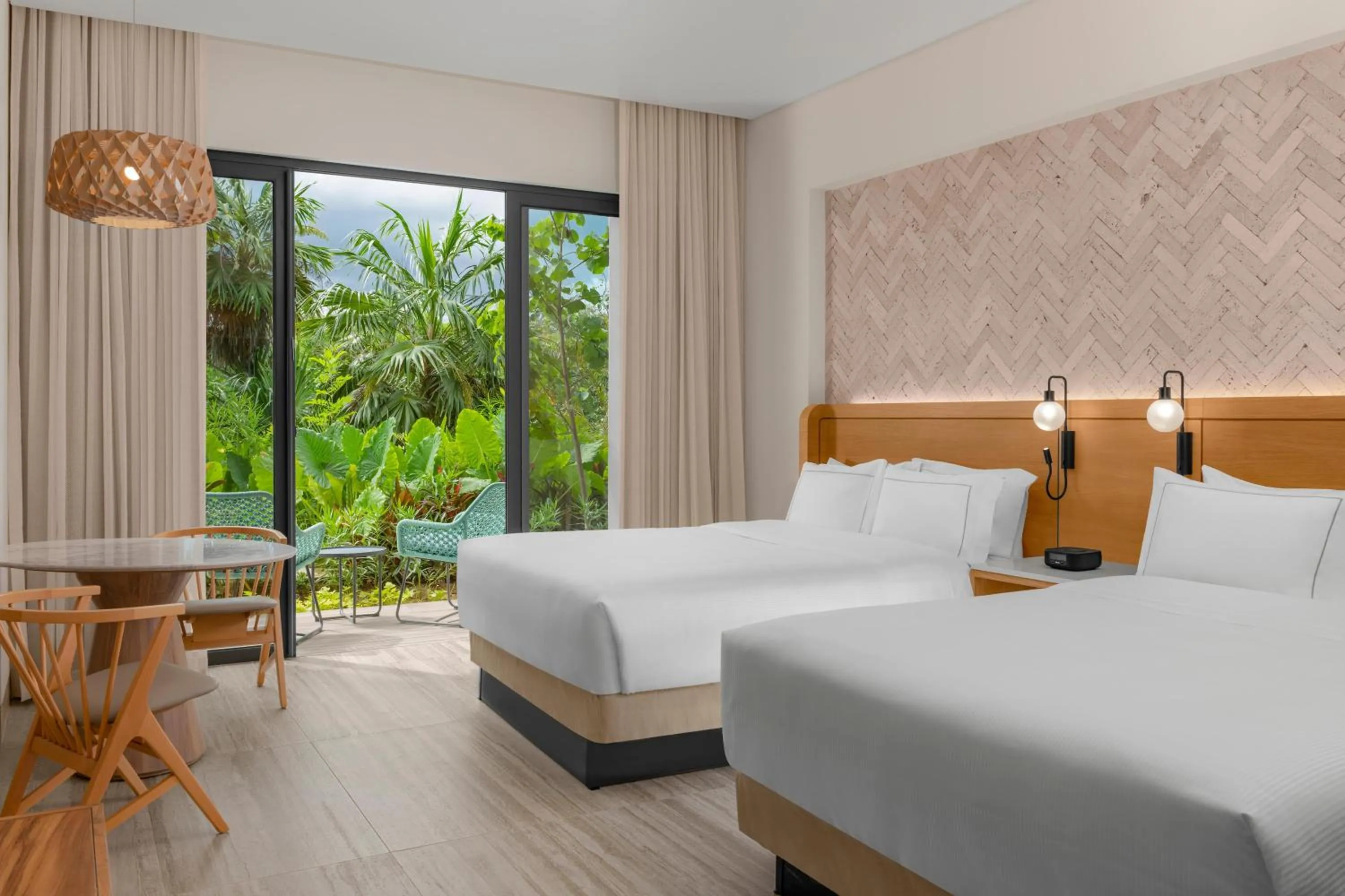 Bed in Hilton Tulum Riviera Maya All-Inclusive Resort