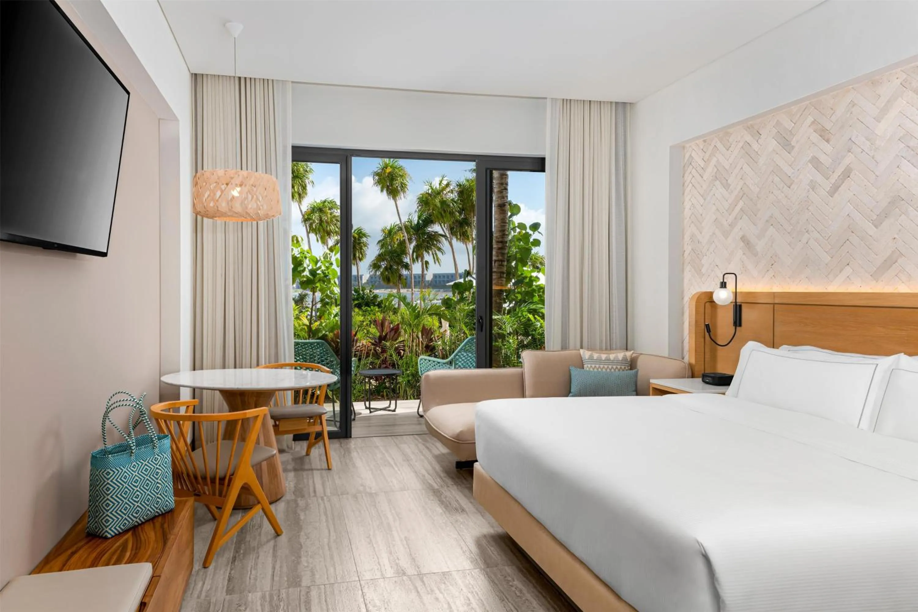 Bed in Hilton Tulum Riviera Maya All-Inclusive Resort