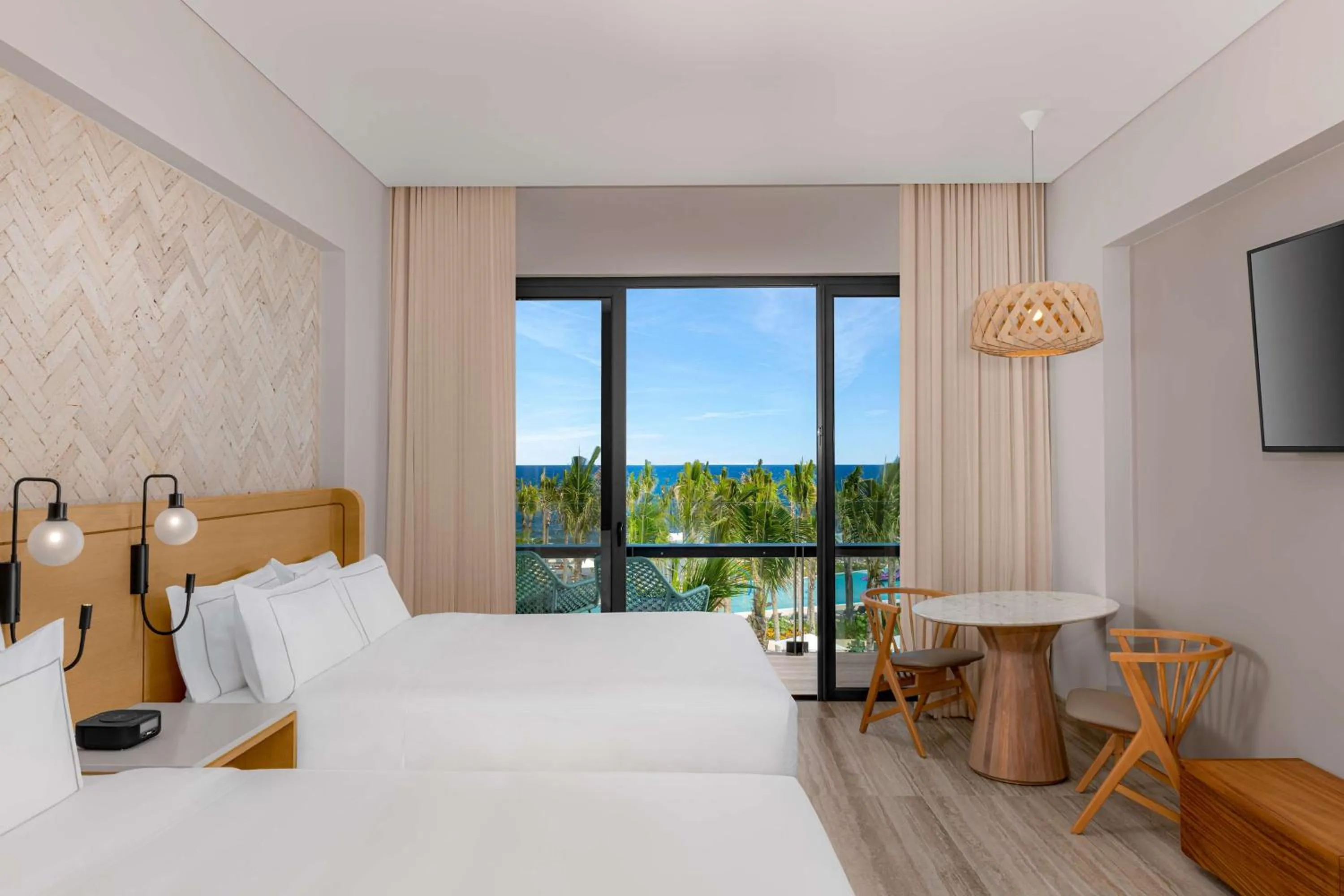 Queen Room with Two Queen Beds and Partial Ocean View in Hilton Tulum Riviera Maya All-Inclusive Resort
