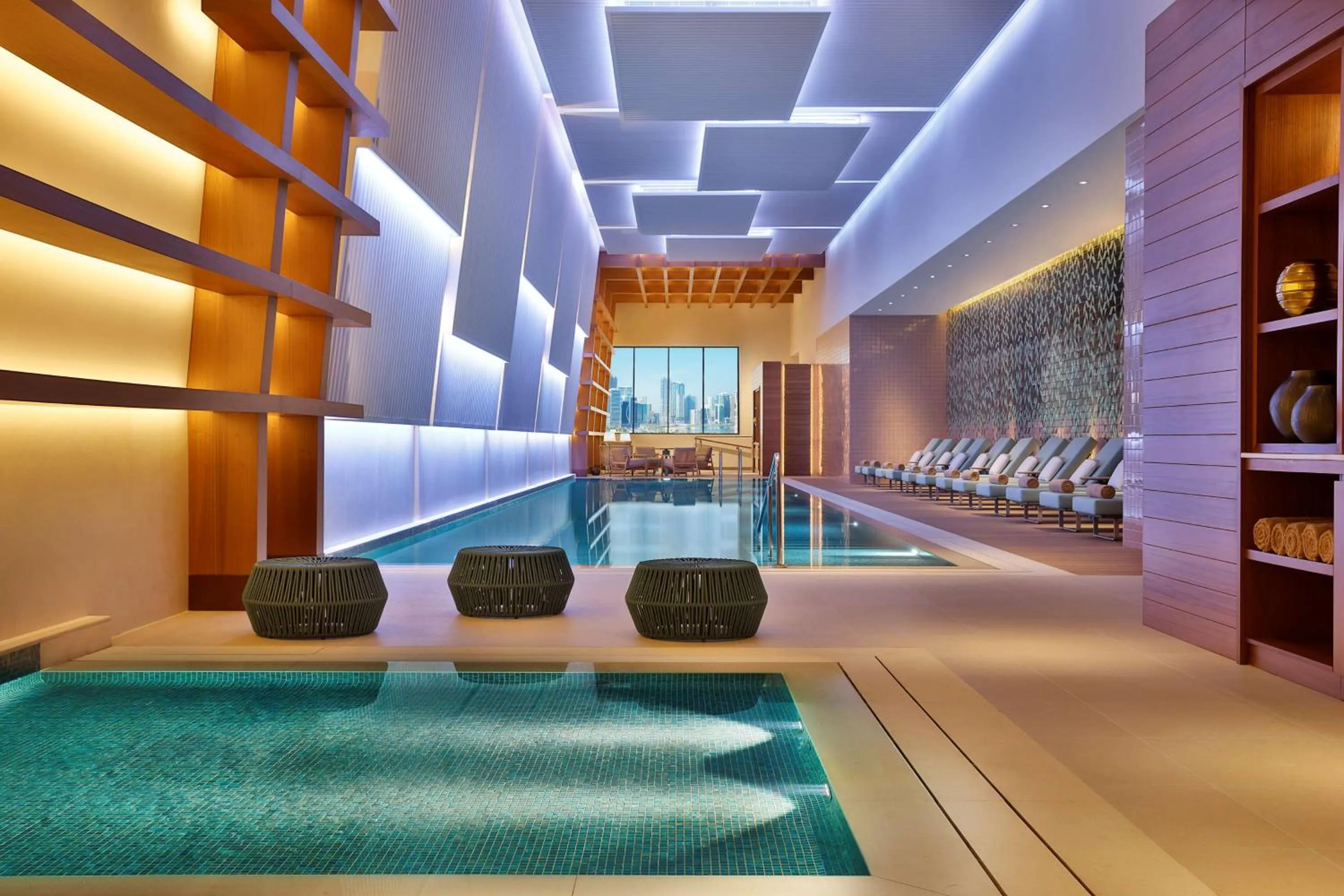 Pool view in DoubleTree by Hilton Sharjah Waterfront Hotel And Residences