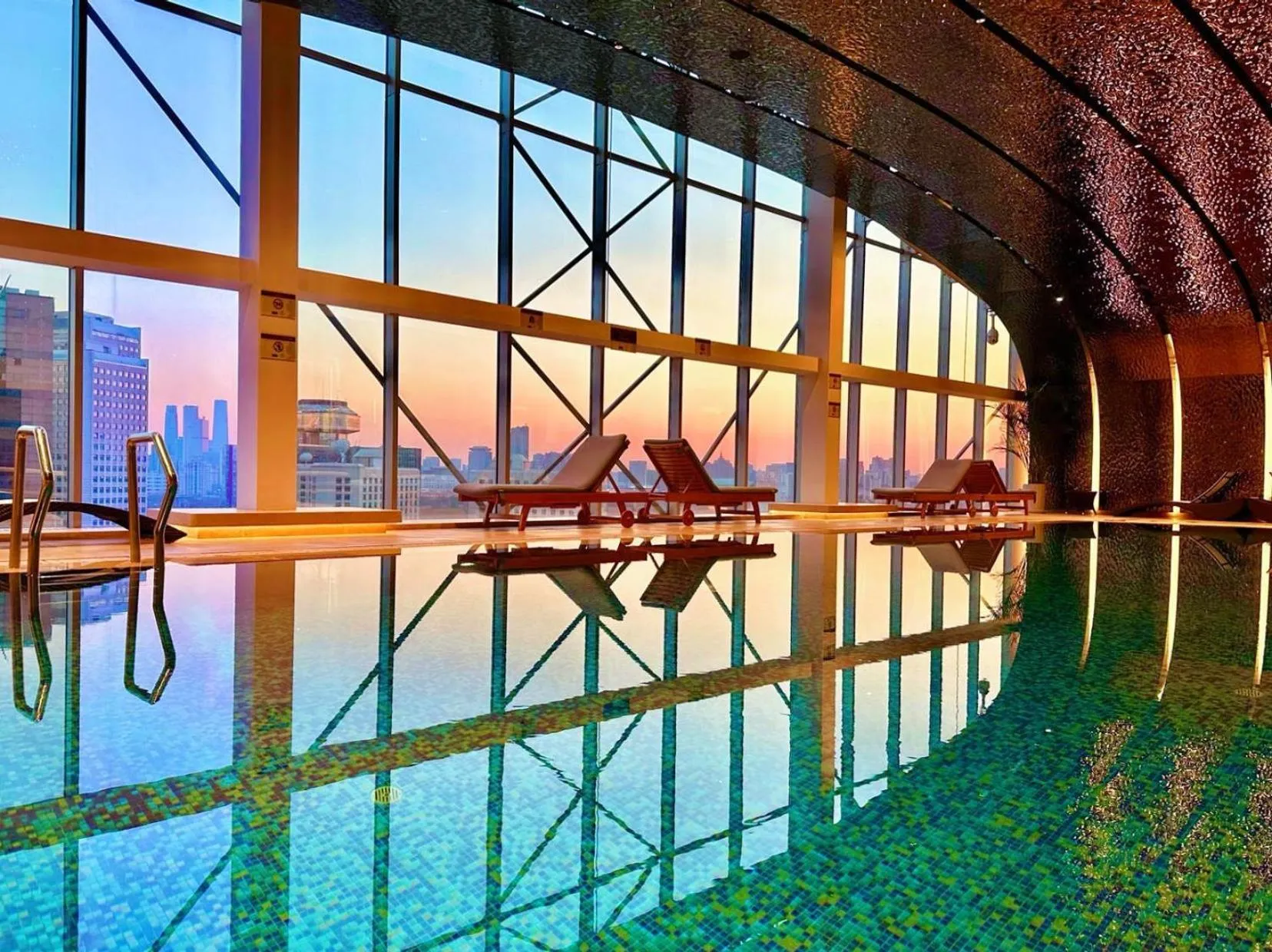 Pool view in Kempinski Hotel Beijing Yansha Center