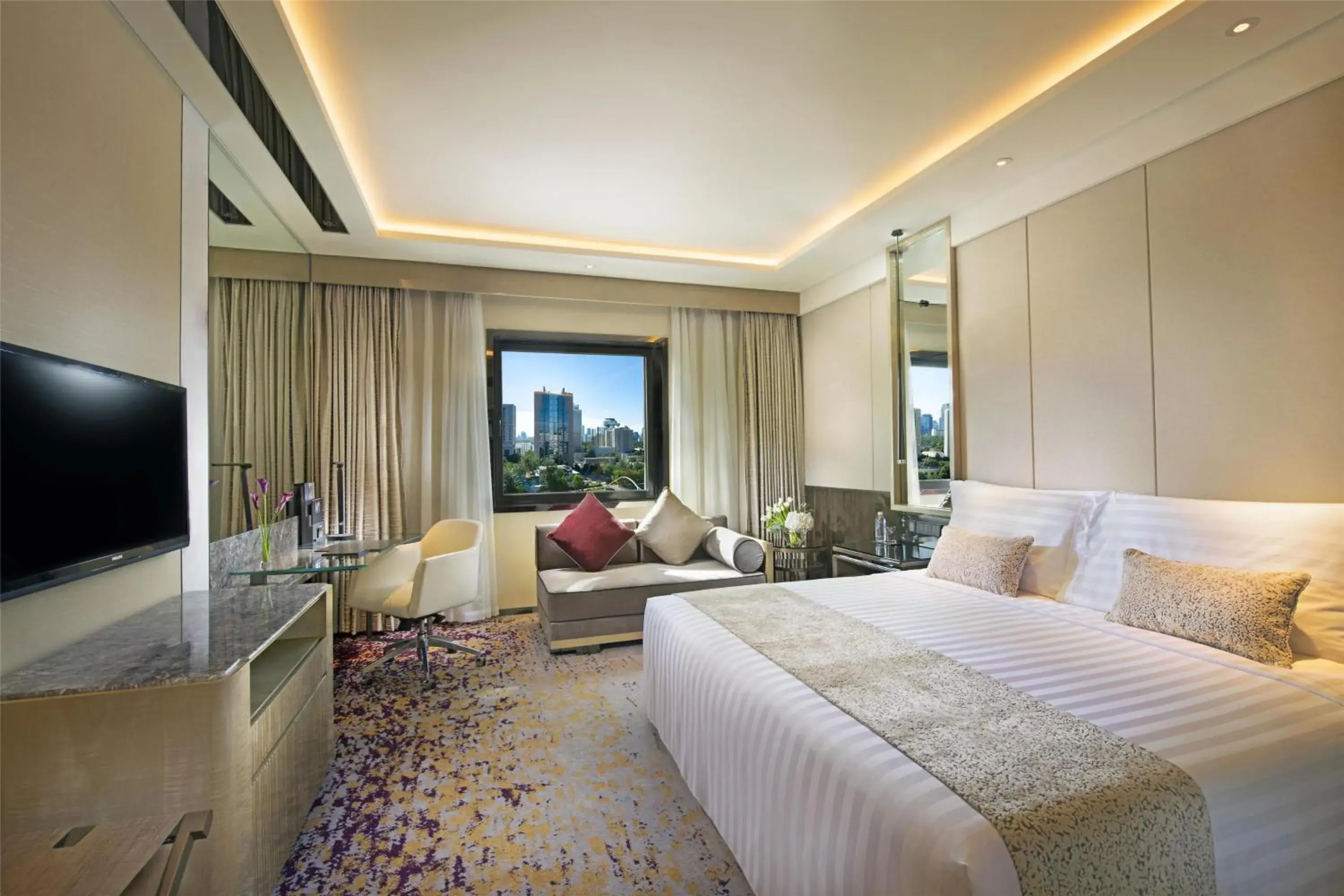 Executive Room River View King - single occupancy in Kempinski Hotel Beijing Yansha Center Executive Room River View King - single occupancy in Kempinski Hotel Beijing Yansha Center