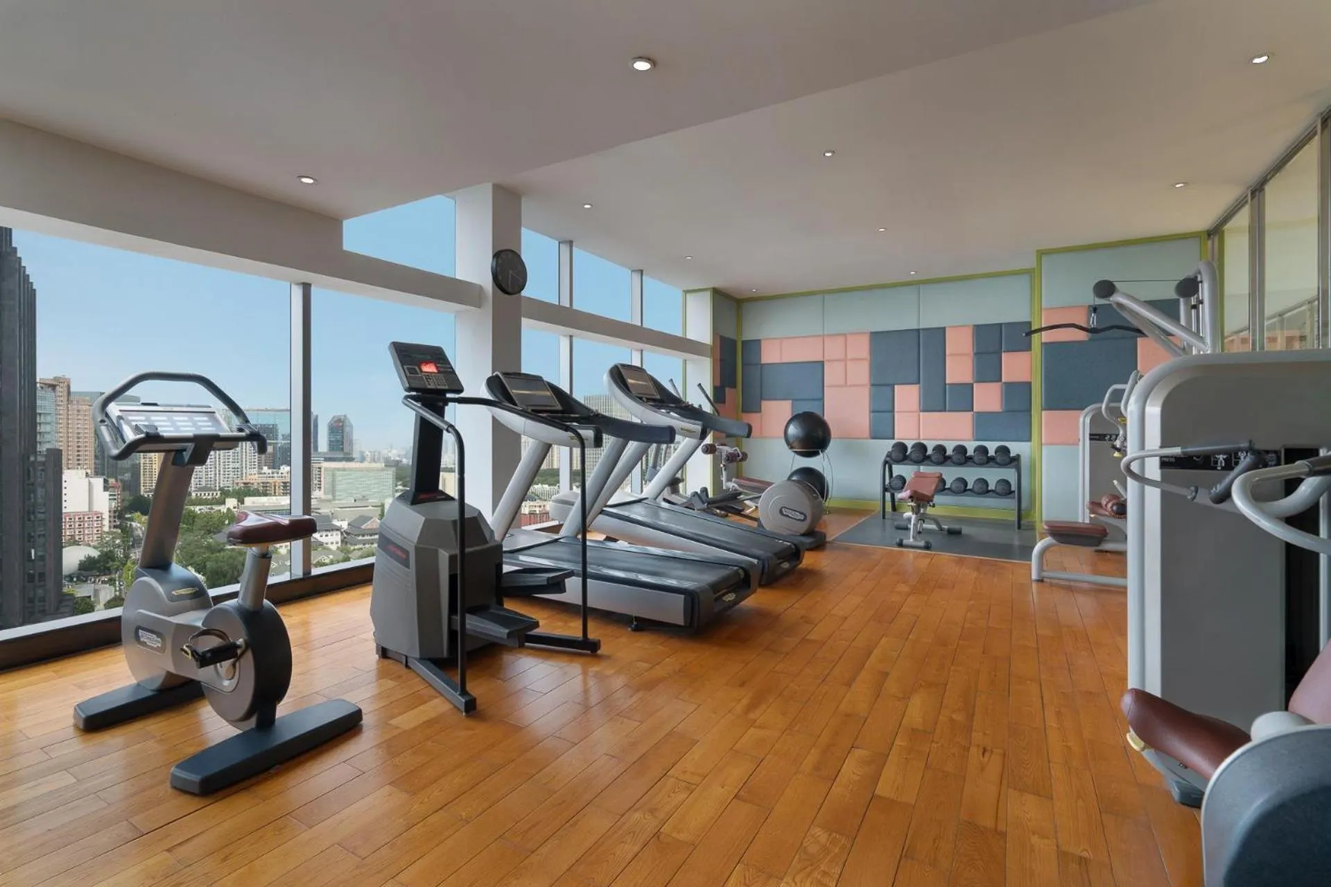 Fitness centre/facilities in Kempinski Hotel Beijing Yansha Center