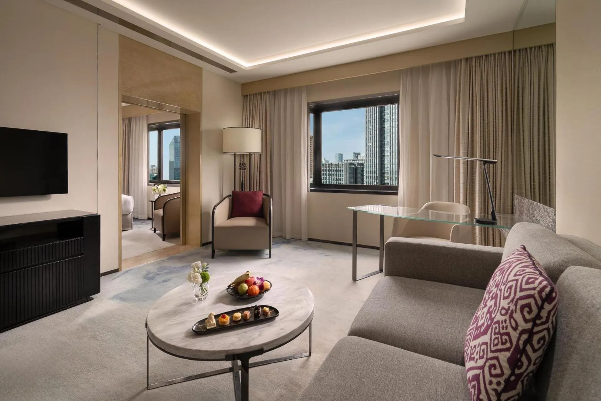 Bedroom in Kempinski Hotel Beijing Yansha Center