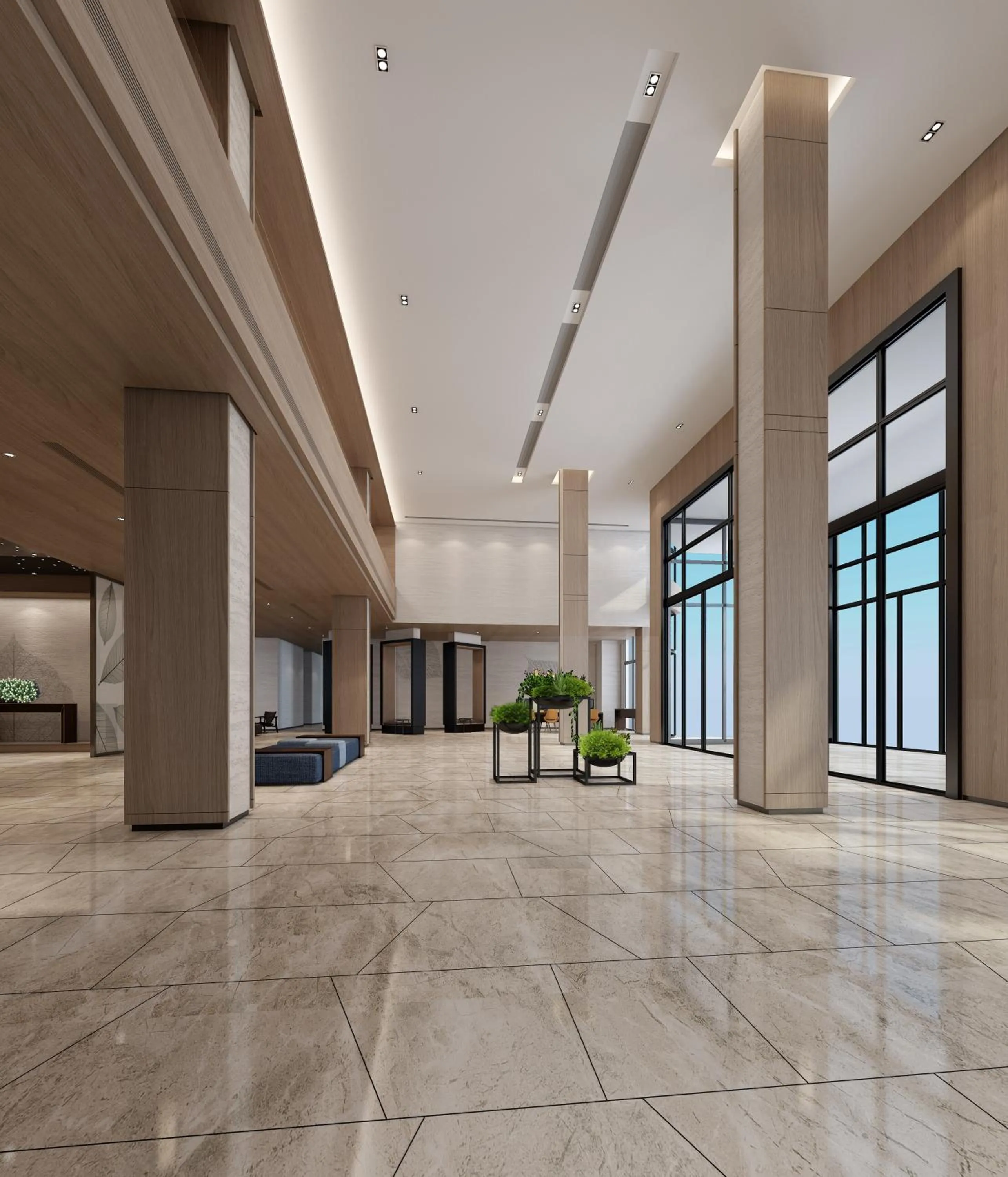 Lobby or reception in Hyatt Place Beijing Shiyuan