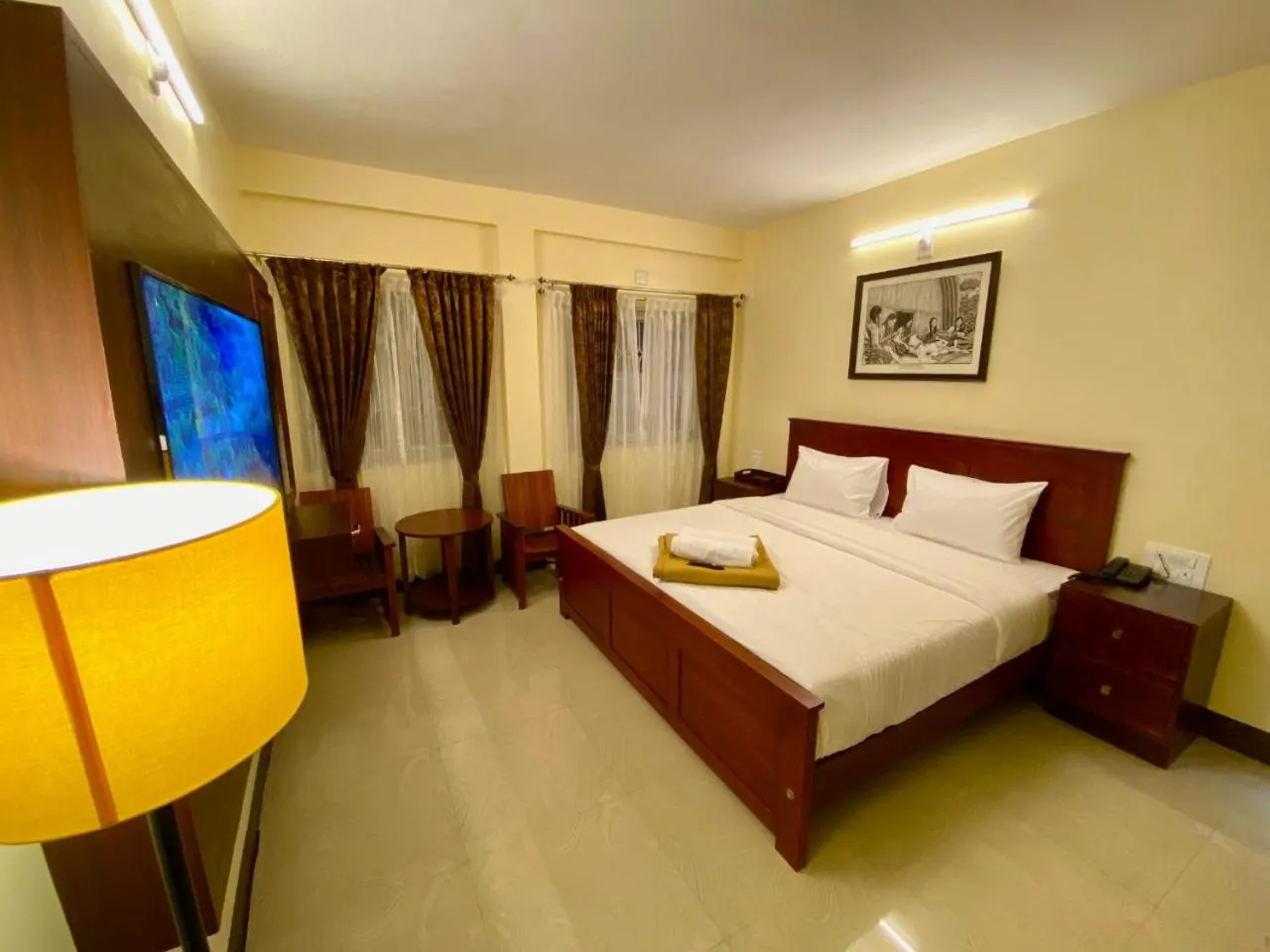 Bedroom, Bed in Aakash Rooms and Cottages,