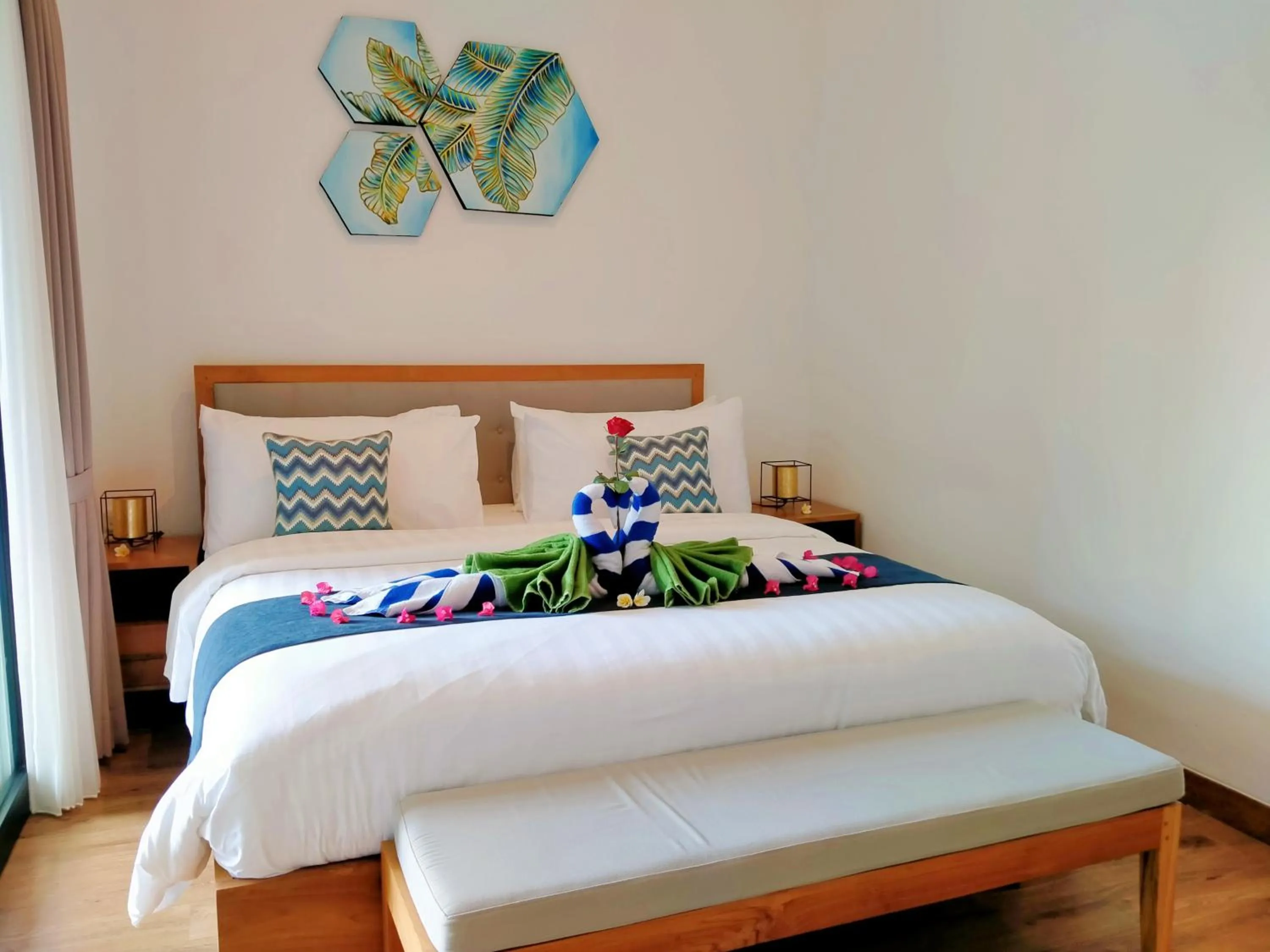Bed in Villa Ataya