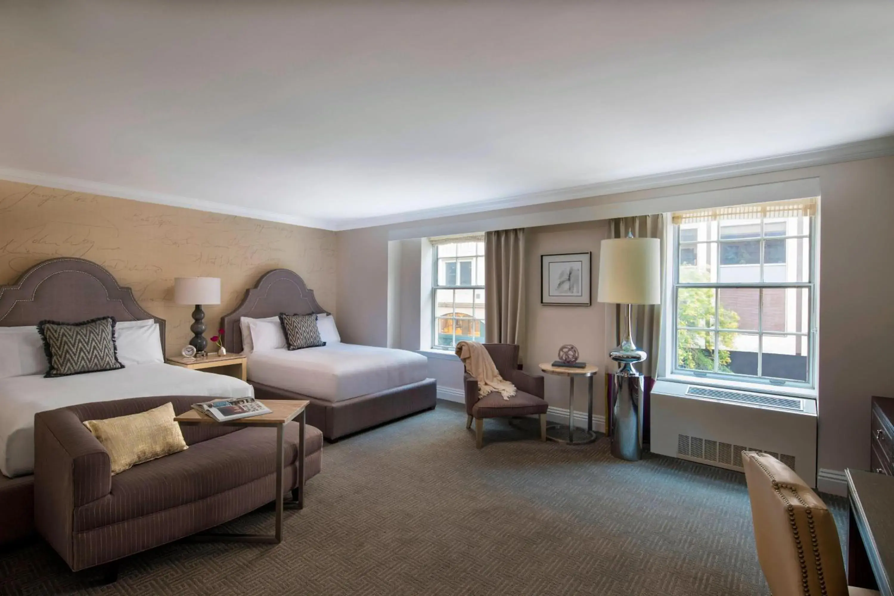 Double Room with Two Double Beds and Adapted Tub - Mobility Accessible in The Mayflower Hotel, Autograph Collection Double Room with Two Double Beds and Adapted Tub - Mobility Accessible in The Mayflower Hotel, Autograph Collection