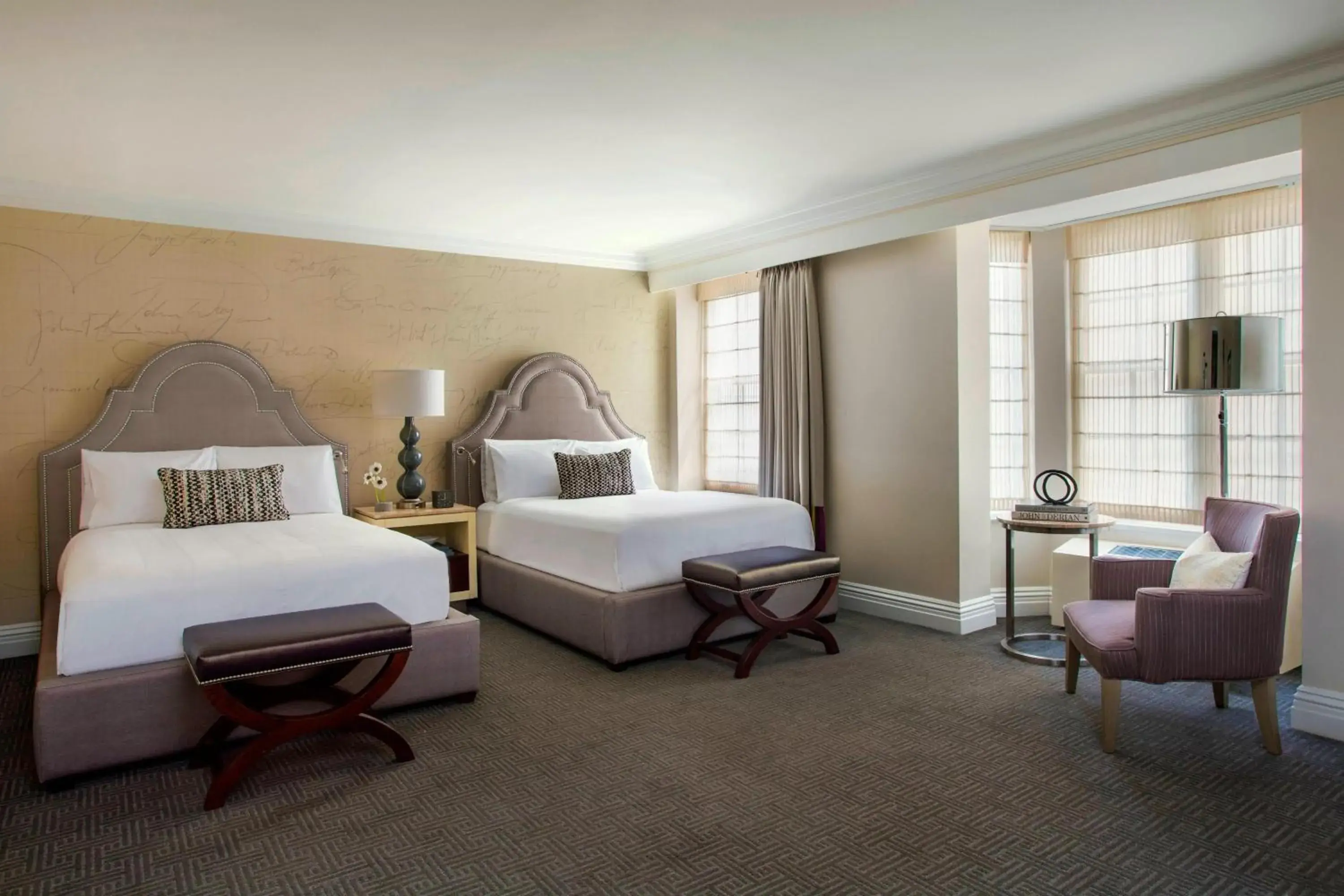 Deluxe Large Double Room with Two Double Beds in The Mayflower Hotel, Autograph Collection Deluxe Large Double Room with Two Double Beds in The Mayflower Hotel, Autograph Collection