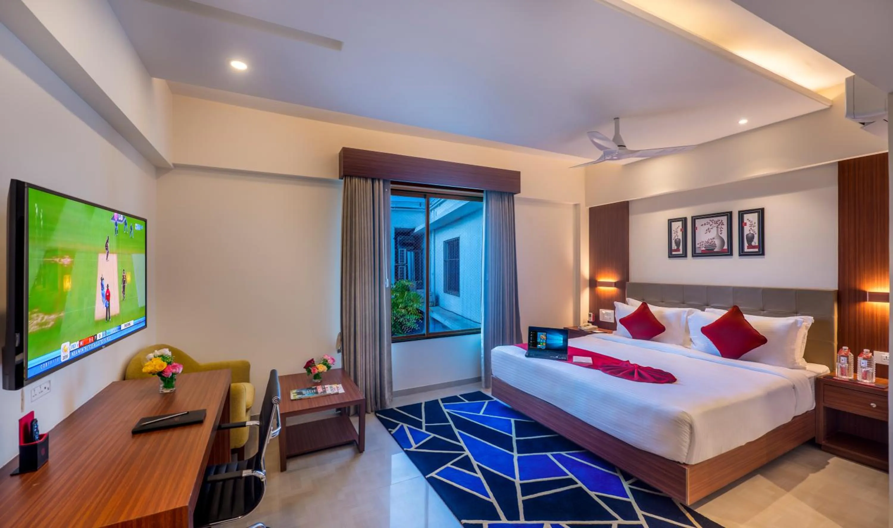 Bedroom, Bed in Lords Eco Inn Shapar Rajkot