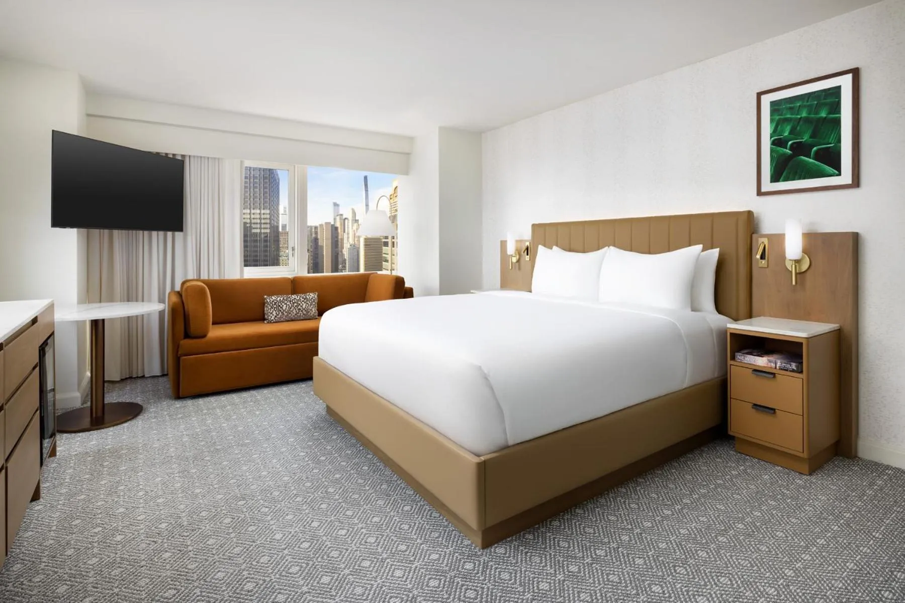 Photo of the whole room, Bed in Hyatt Regency Times Square