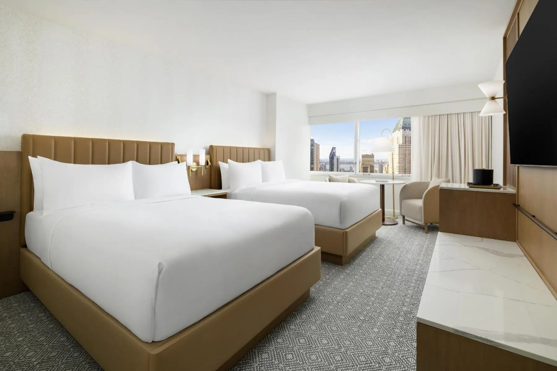 Photo of the whole room, Bed in Hyatt Regency Times Square