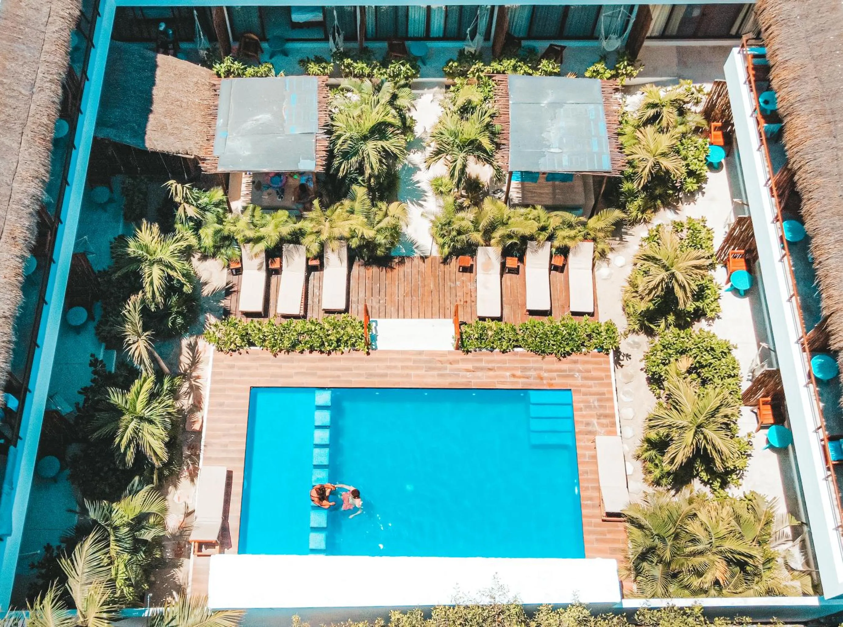 Swimming pool in Hotel Boutique Naj Casa Holbox