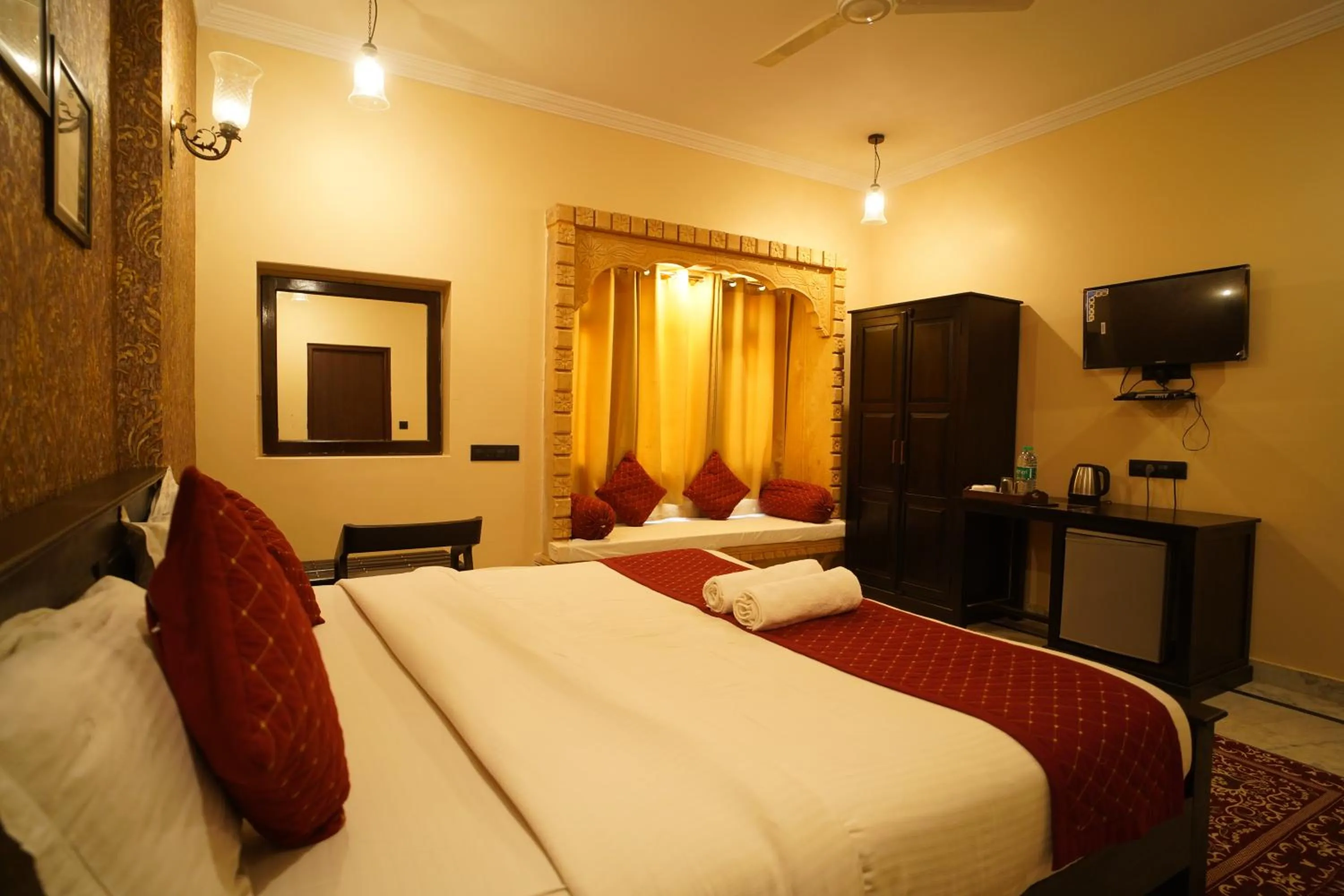 Bed in Hotel Vasshifa Palace