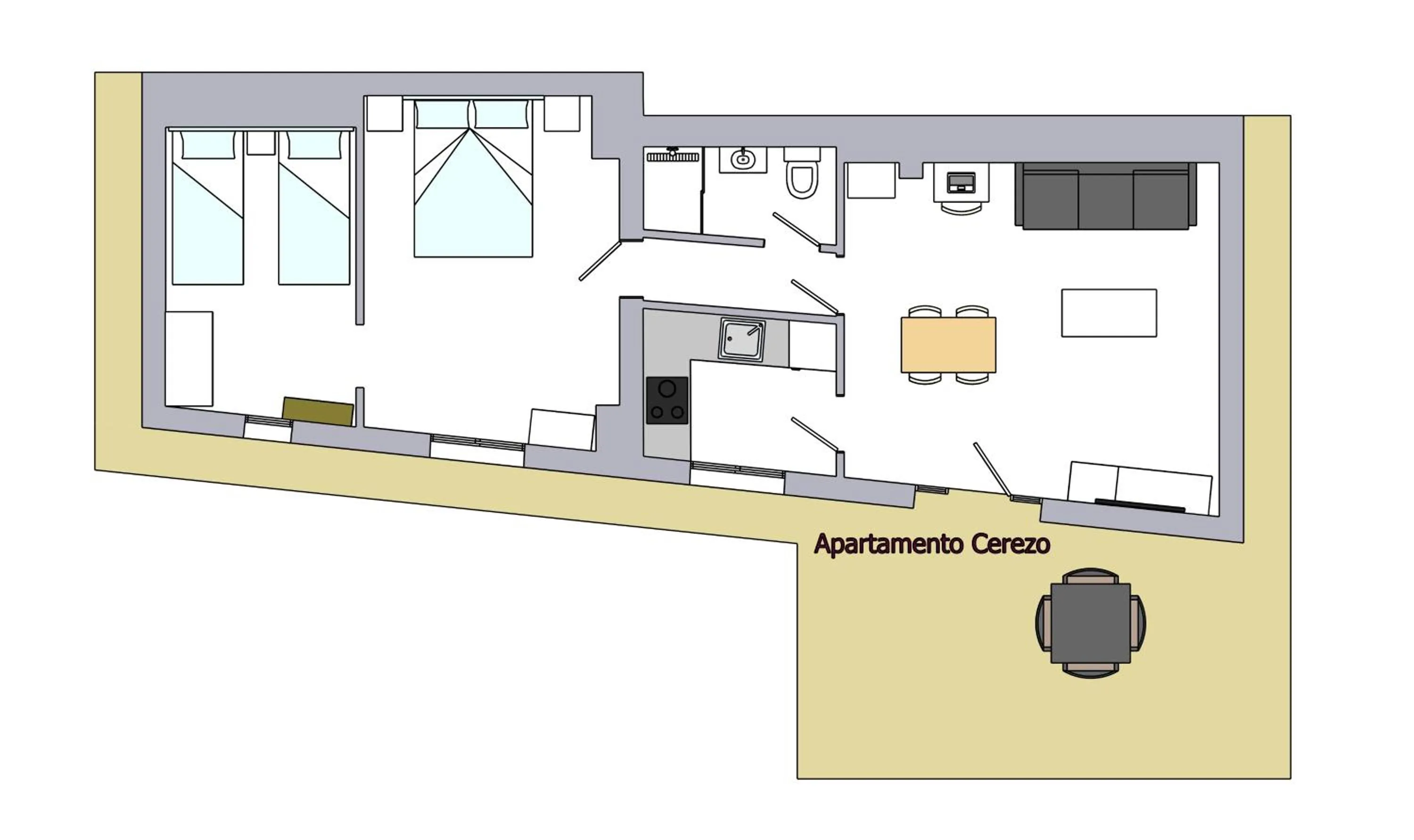 Floor plan in Can Costals Cerezo