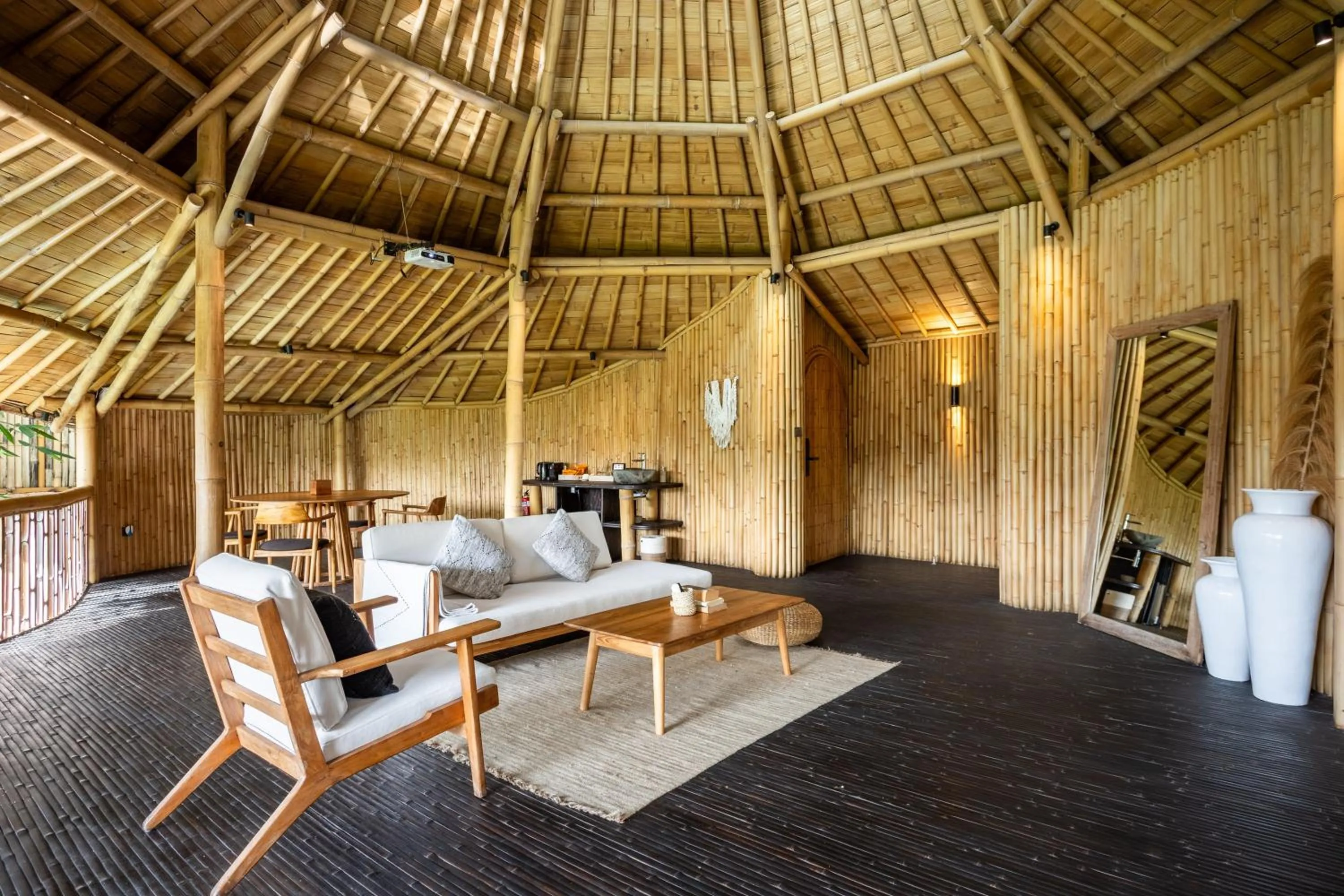 Living room in Eco Six Bali