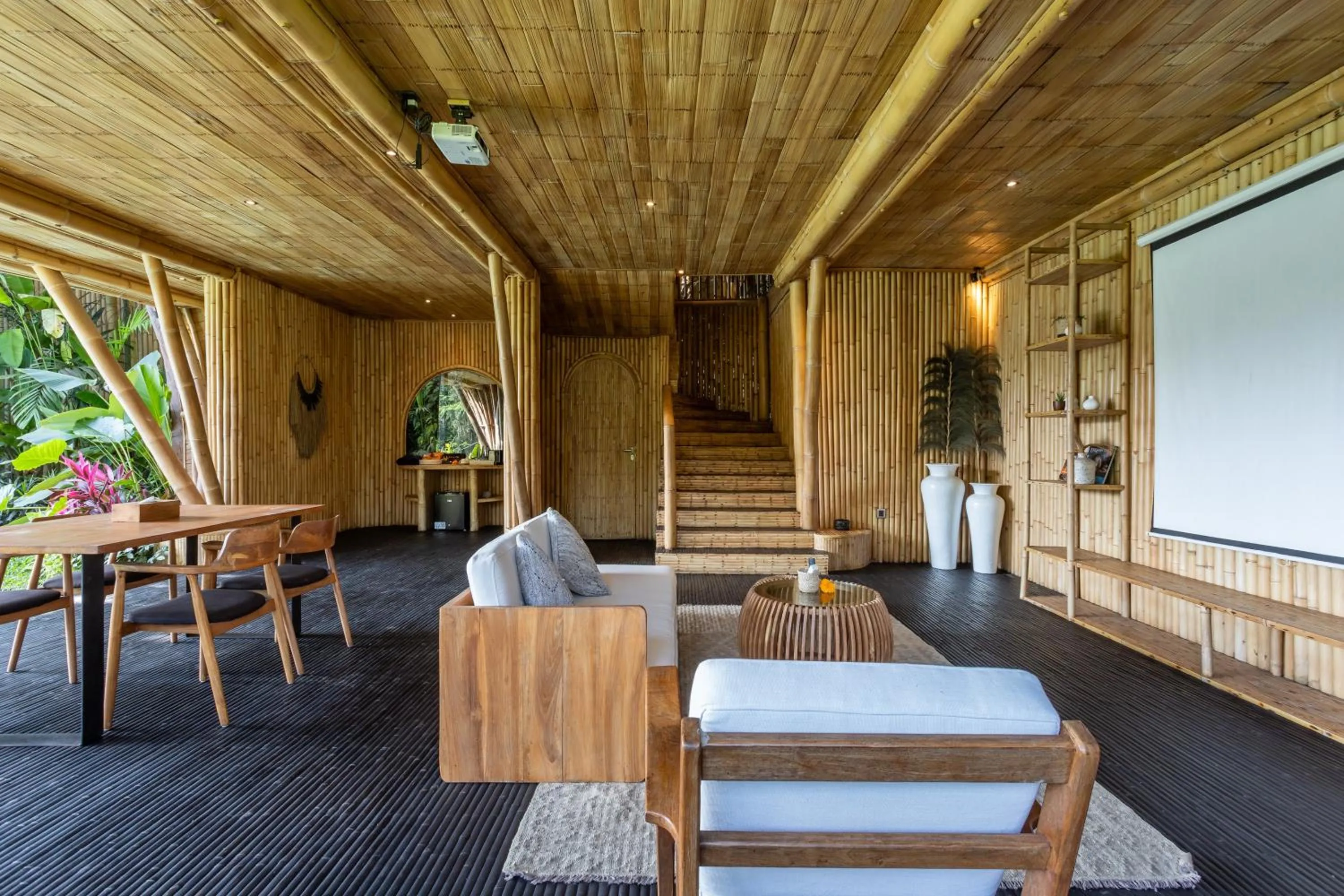 Living room in Eco Six Bali