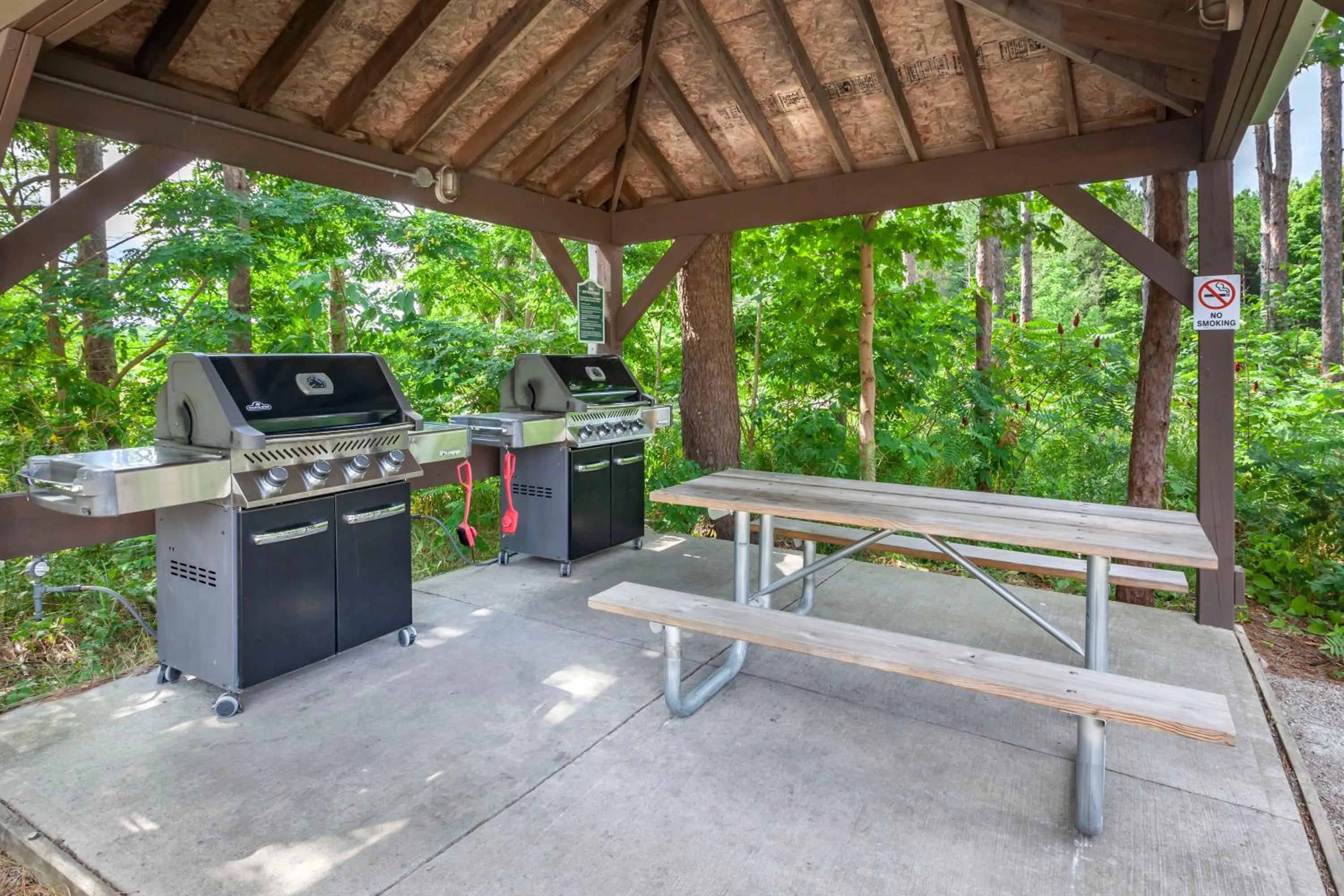 BBQ facilities in Carriage Ridge Resort, an Ascend Collection Resort