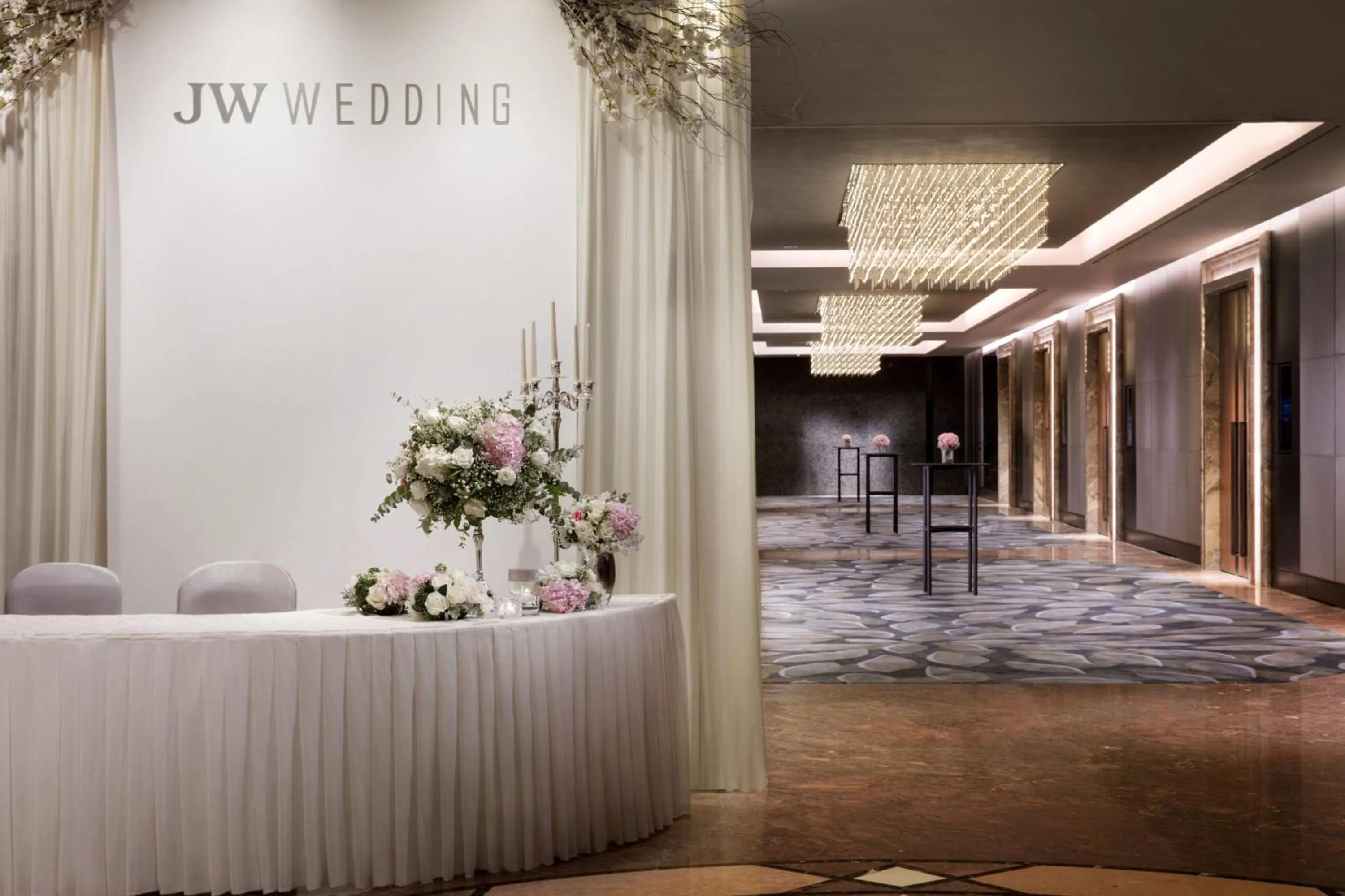 Lobby or reception in JW Marriott Hotel Hong Kong