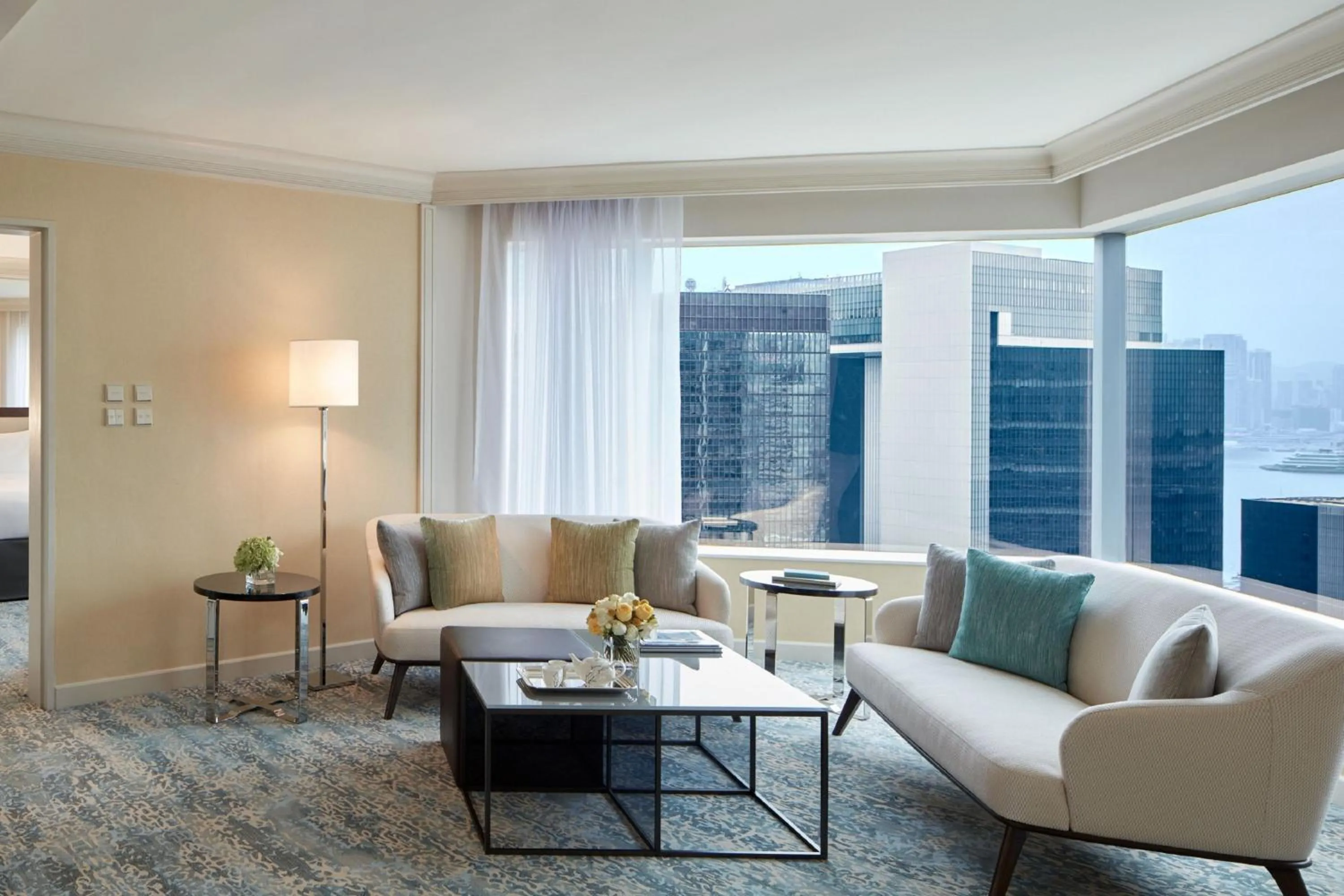 Living room in JW Marriott Hotel Hong Kong