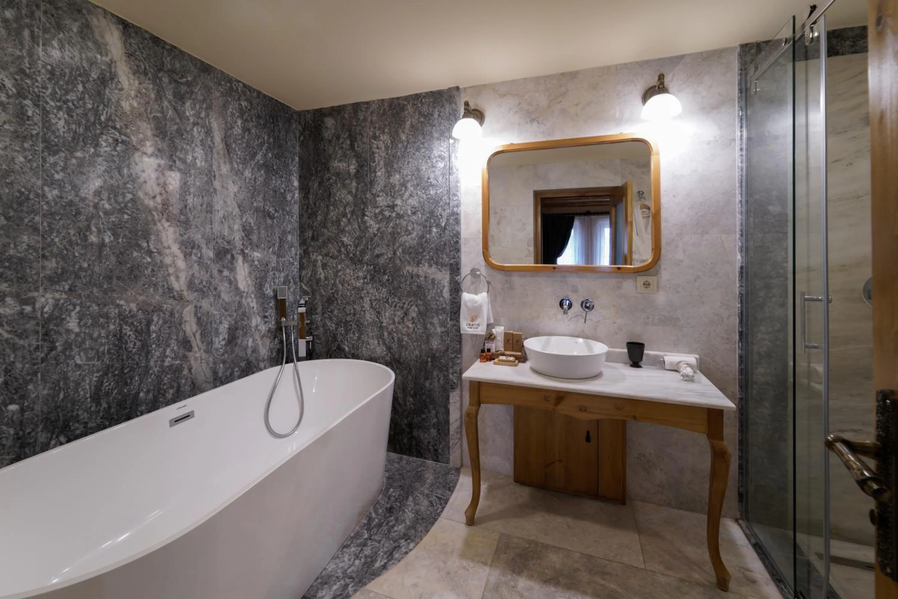 Shower in Cratus Stone Palace