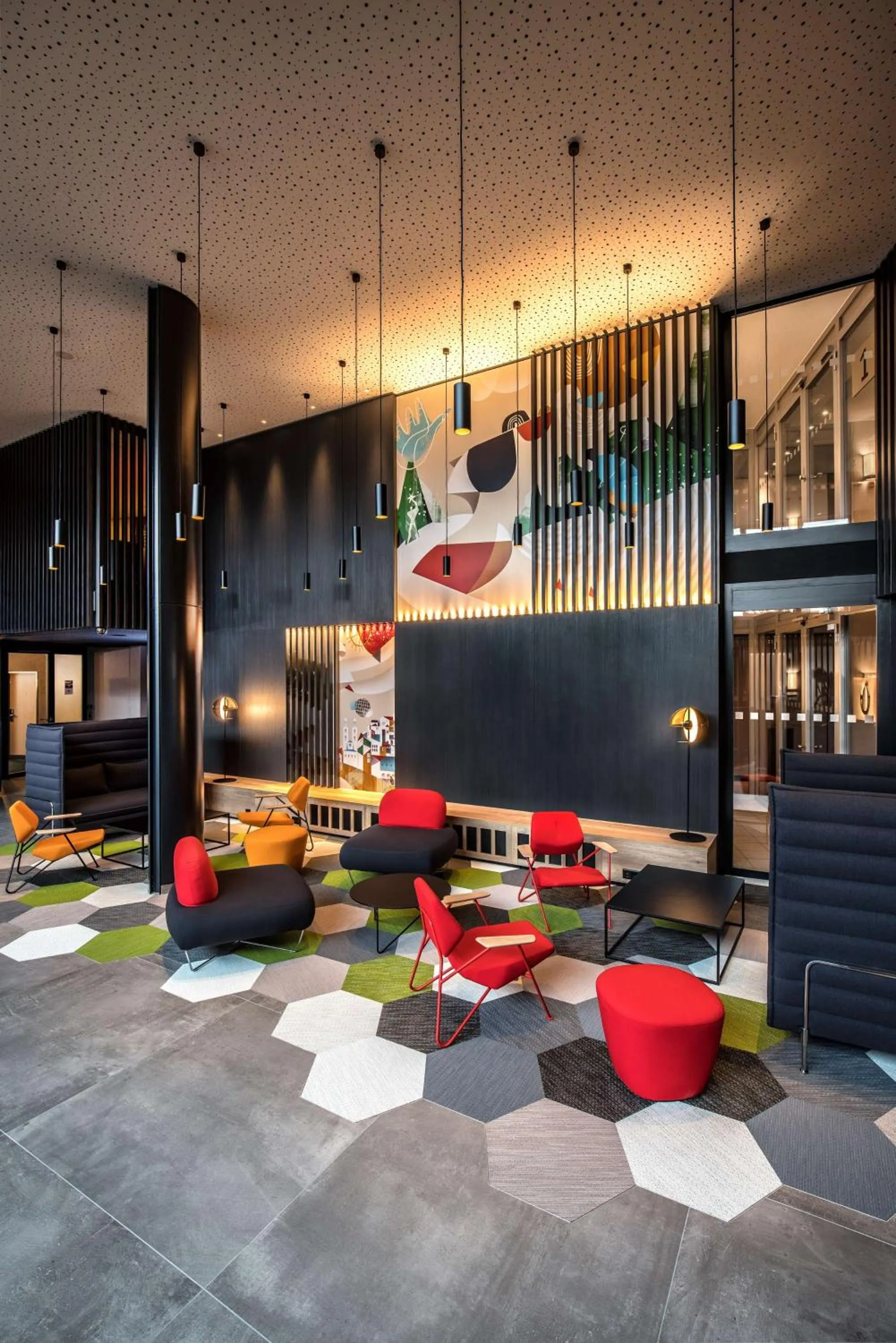 Lobby or reception in Radisson Hotel Zurich Airport