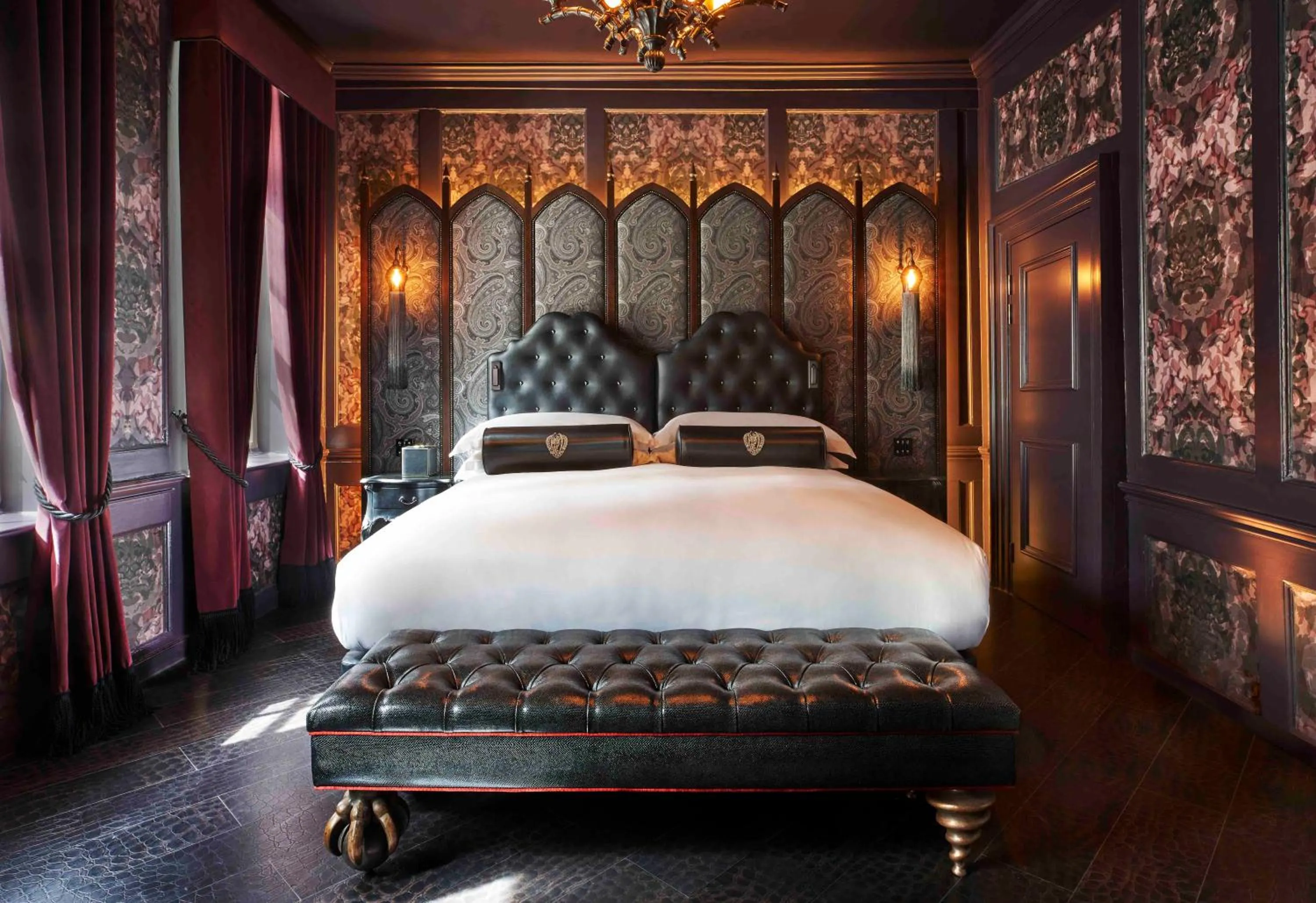 Bed in Chateau Denmark London