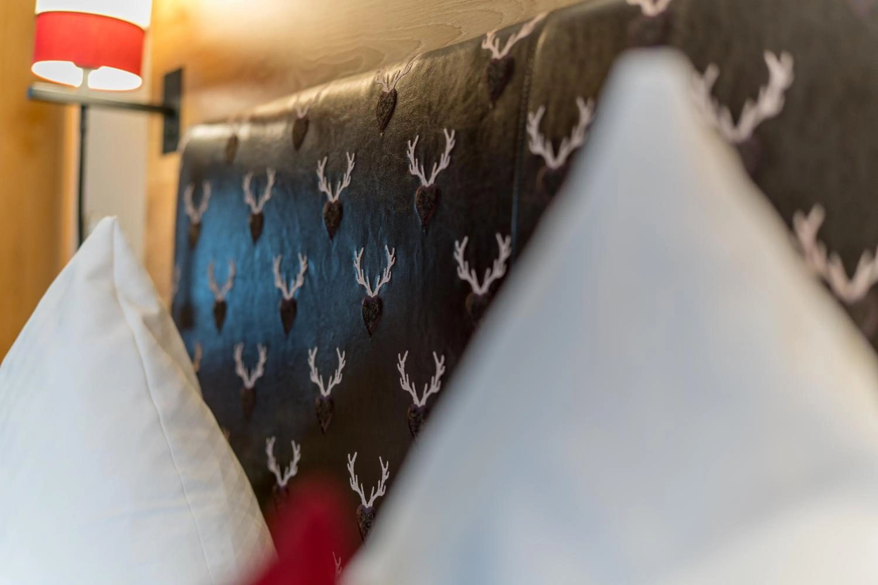 Decorative detail, Bed in Hotel Hirsch