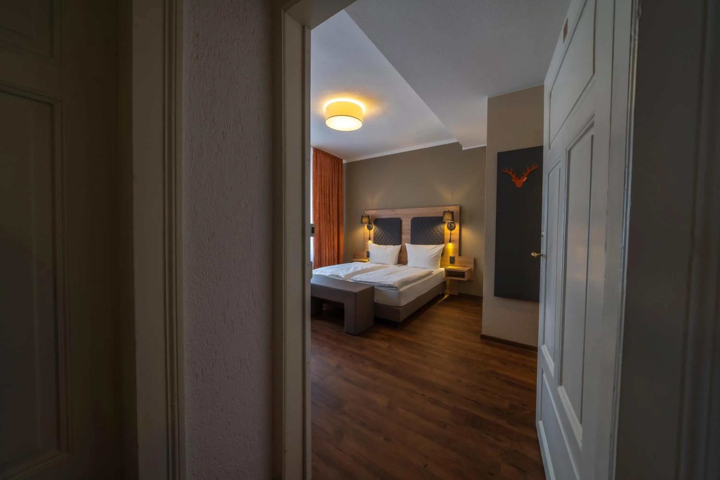 Photo of the whole room, Bed in Hotel Hirsch