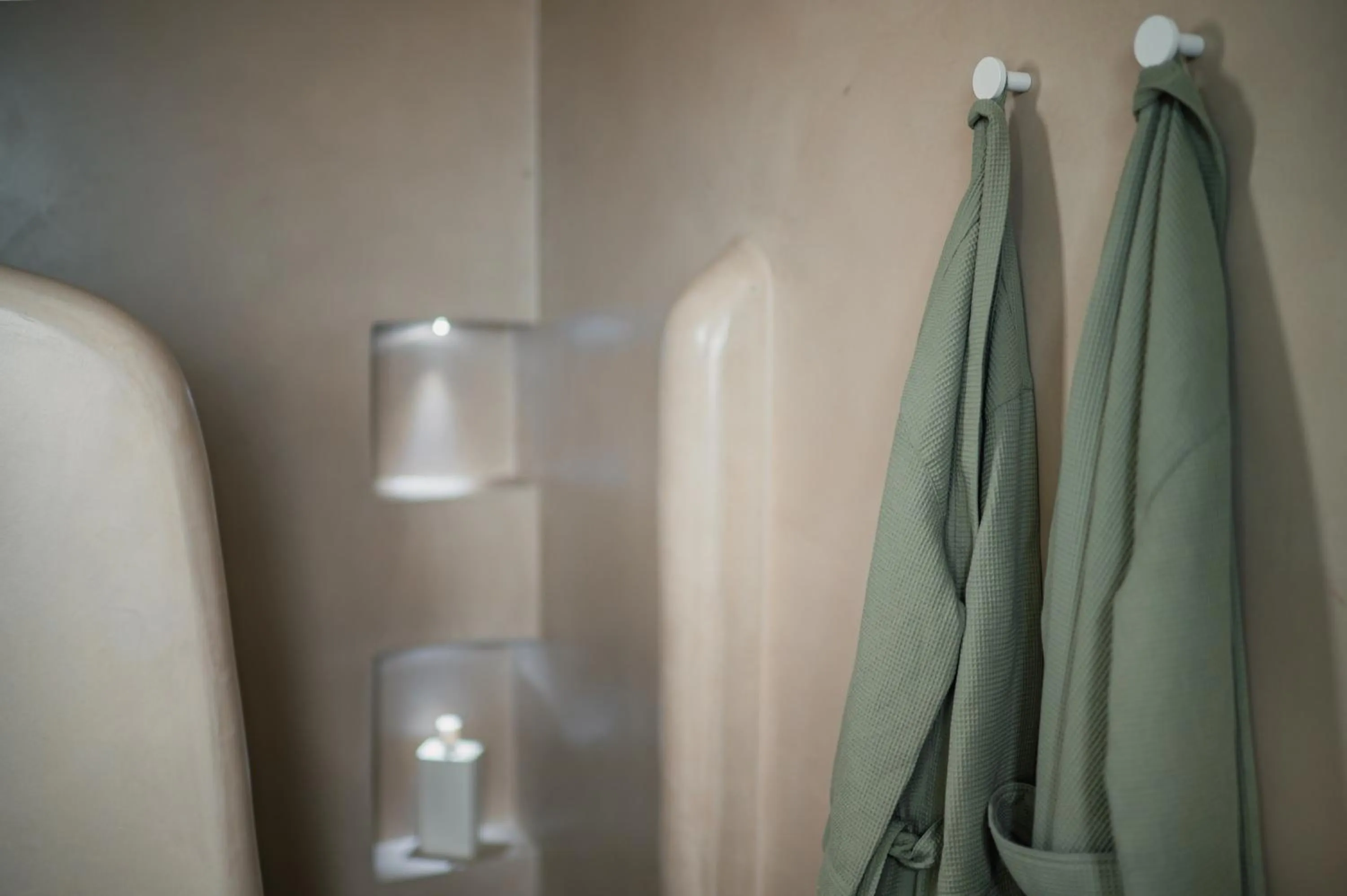 Bathroom in Mod Santorini Vegan Accommodation