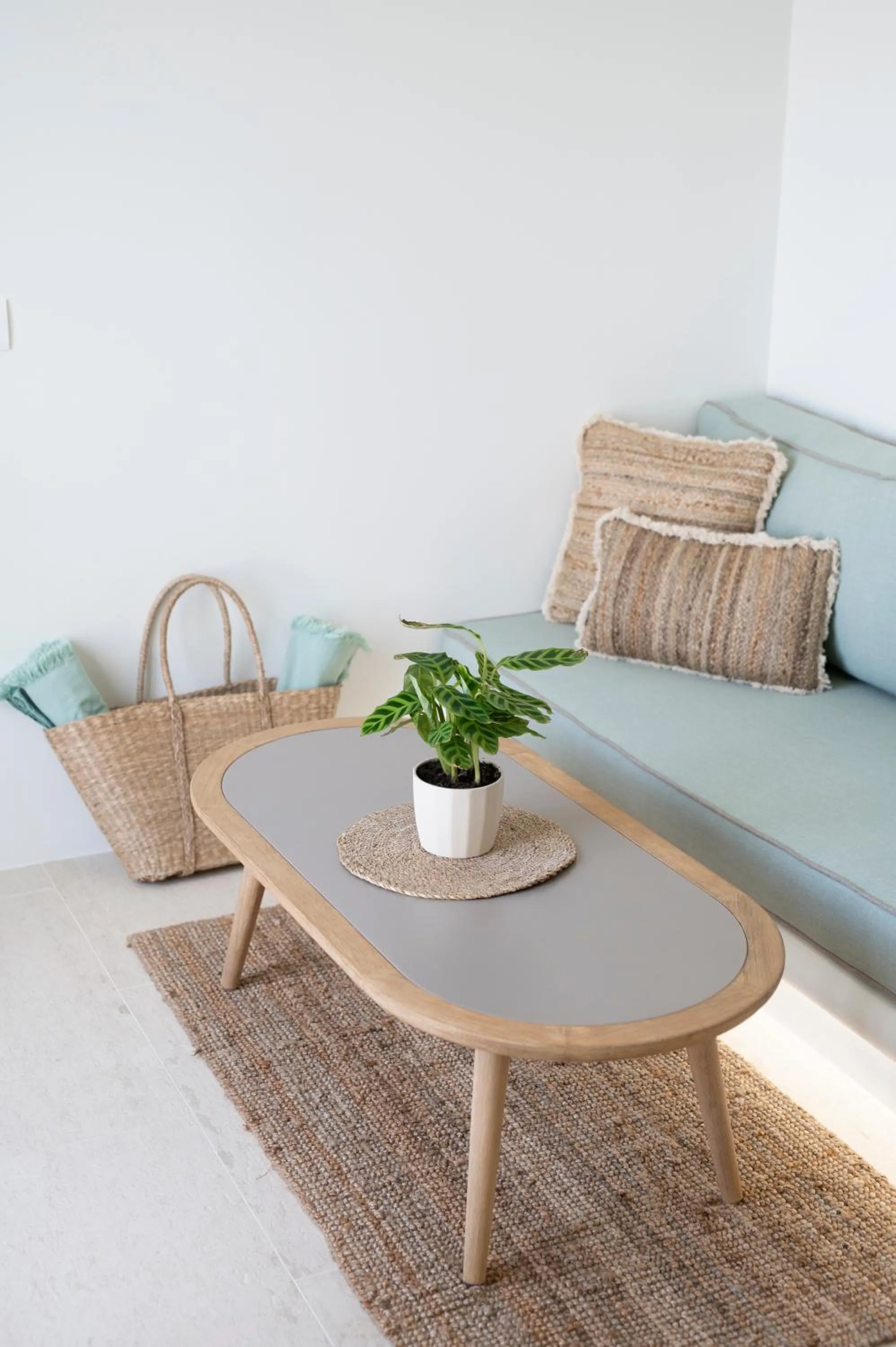 Living room in Mod Santorini Vegan Accommodation