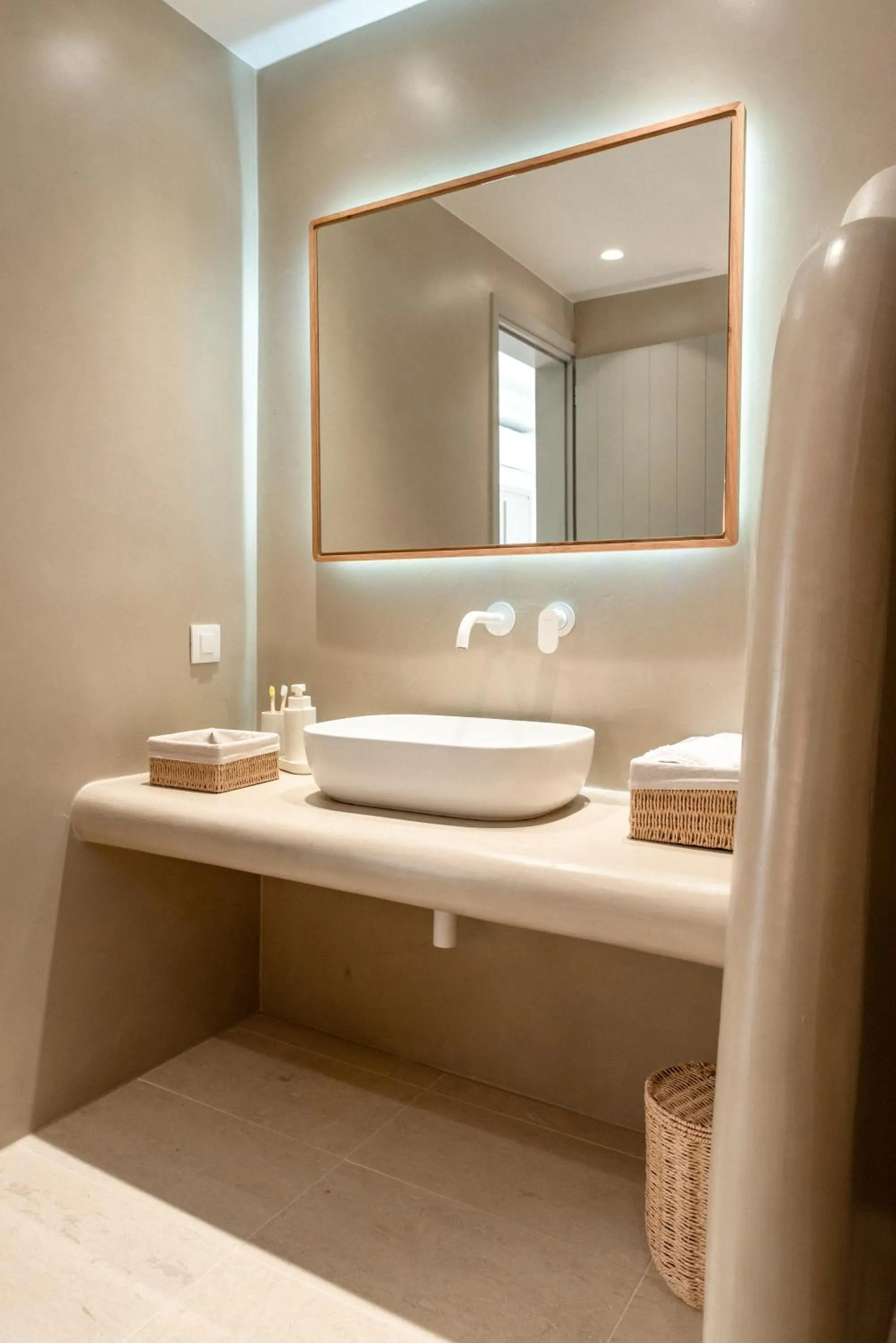 Bathroom in Mod Santorini Vegan Accommodation