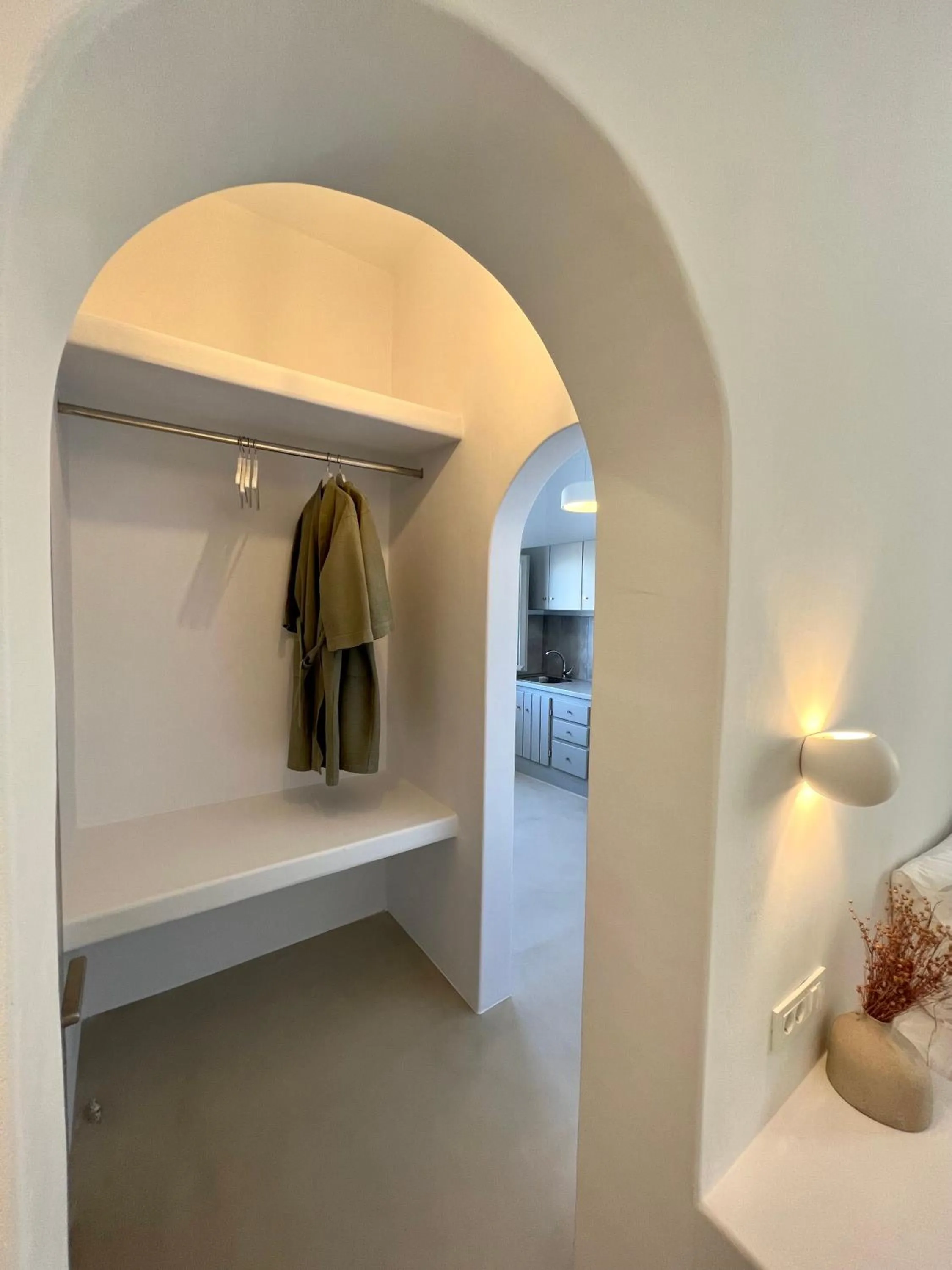 wardrobe in Mod Santorini Vegan Accommodation
