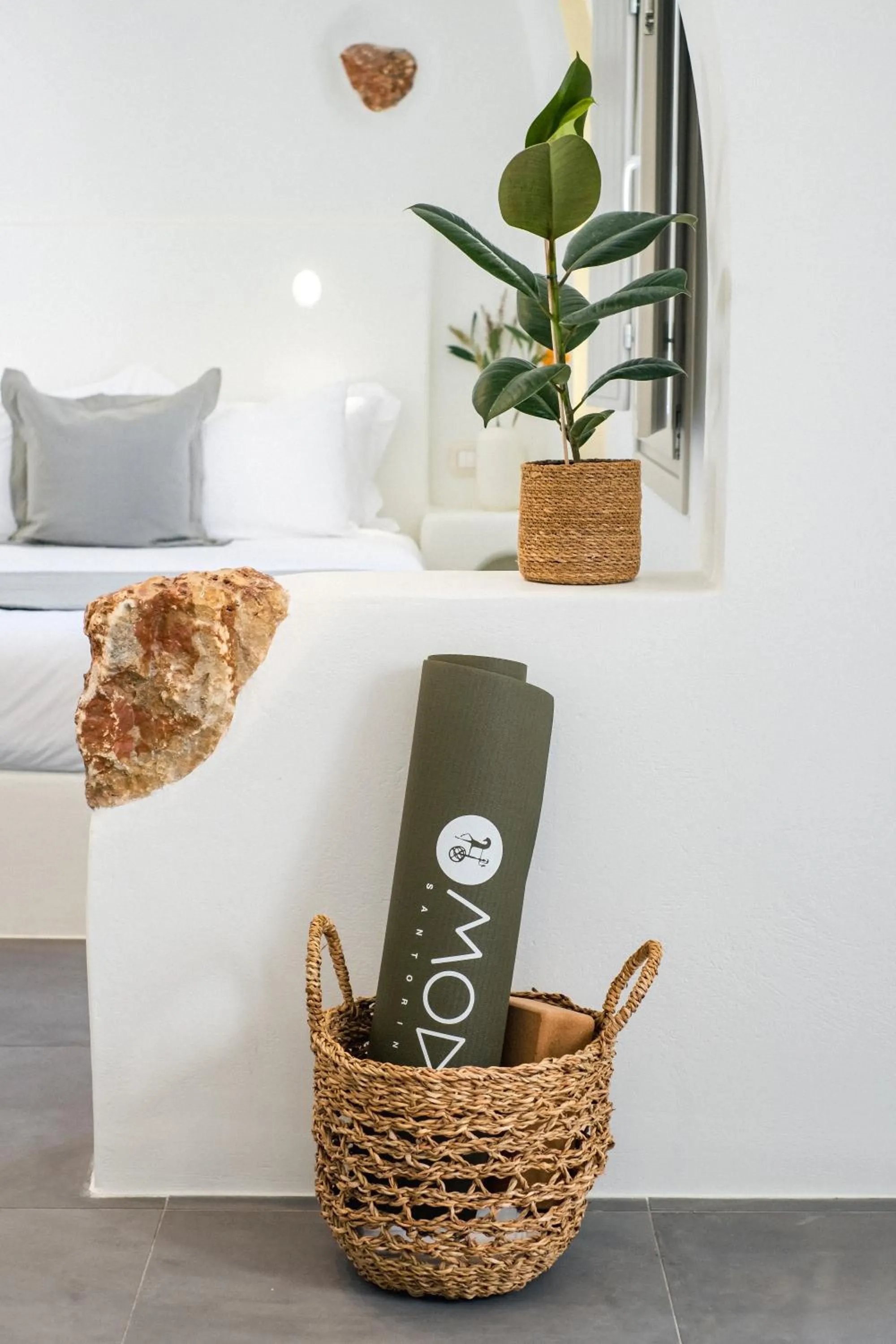 Decorative detail in Mod Santorini Vegan Accommodation