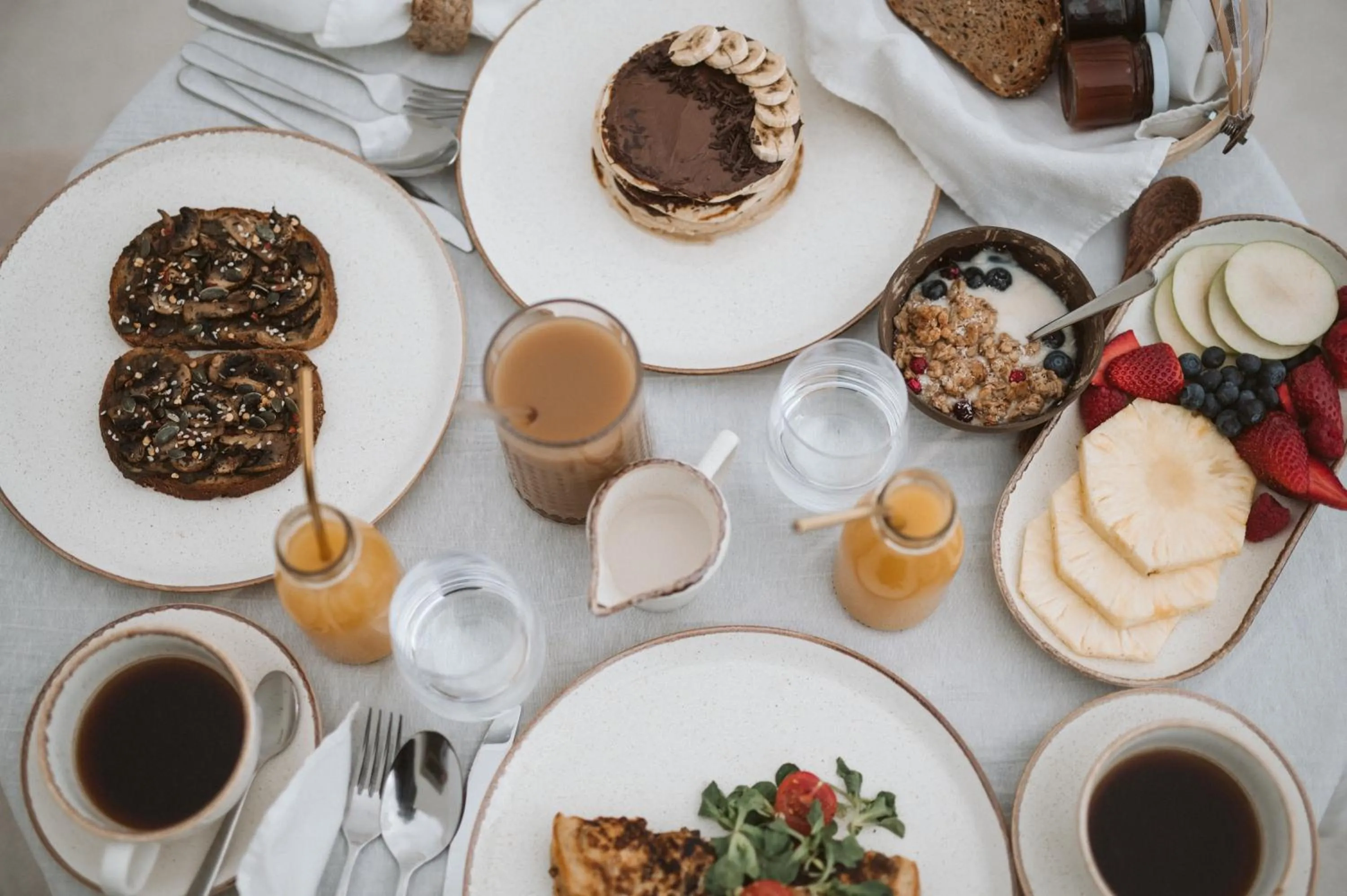 Breakfast in Mod Santorini Vegan Accommodation