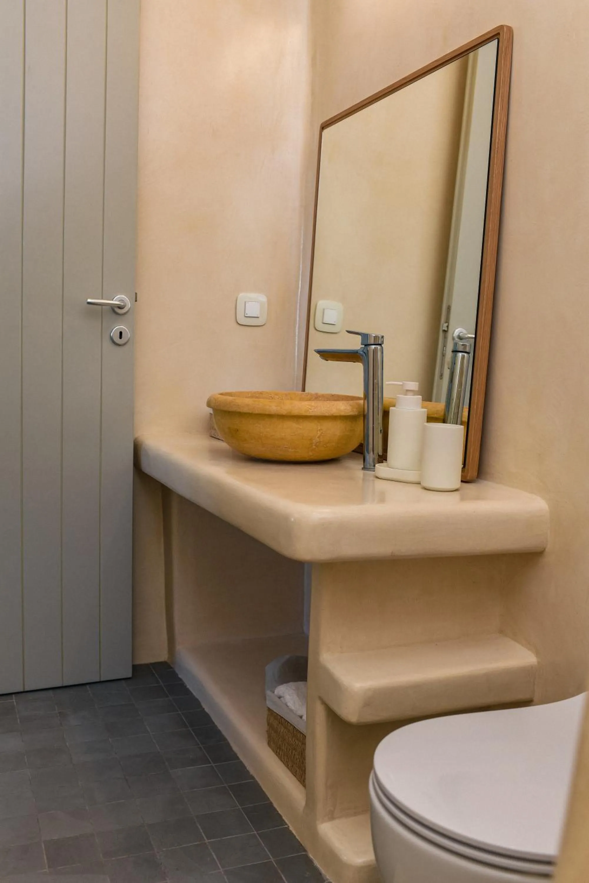 Bathroom in Mod Santorini Vegan Accommodation