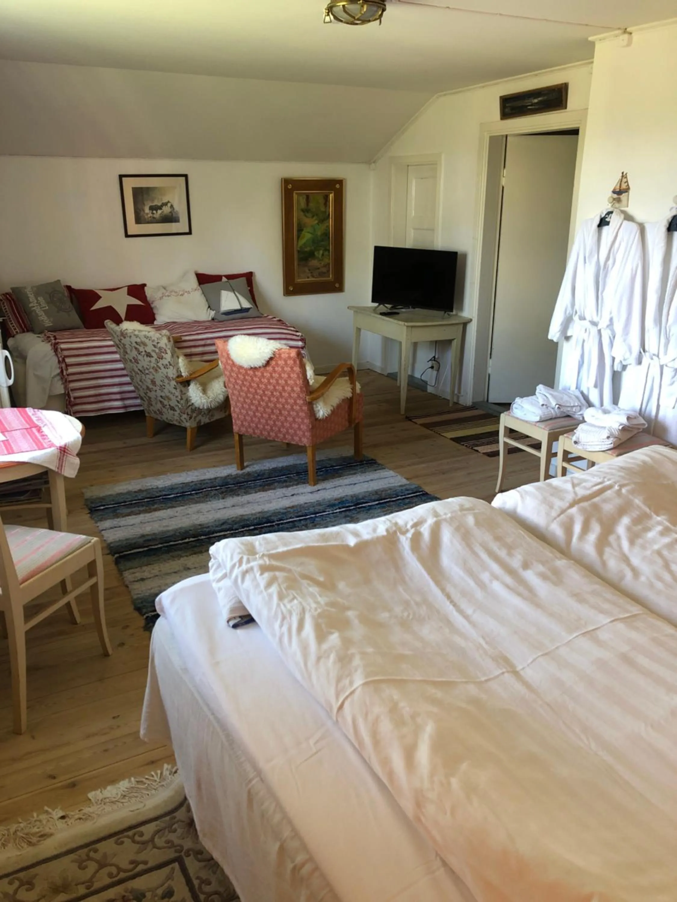 Bed in Långhedgården Bed & Breakfast