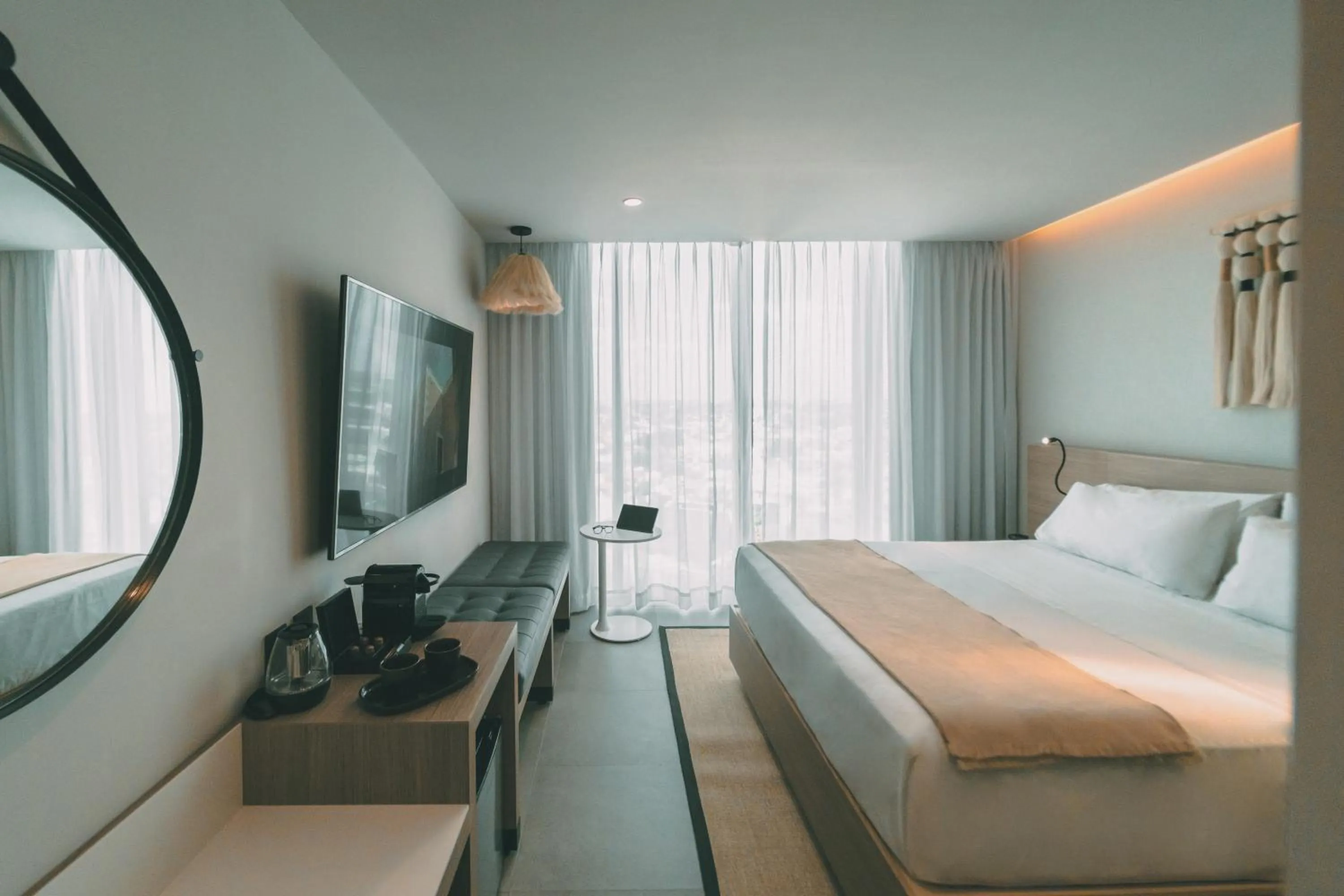 Bed in AKEN MIND Mérida Hotel