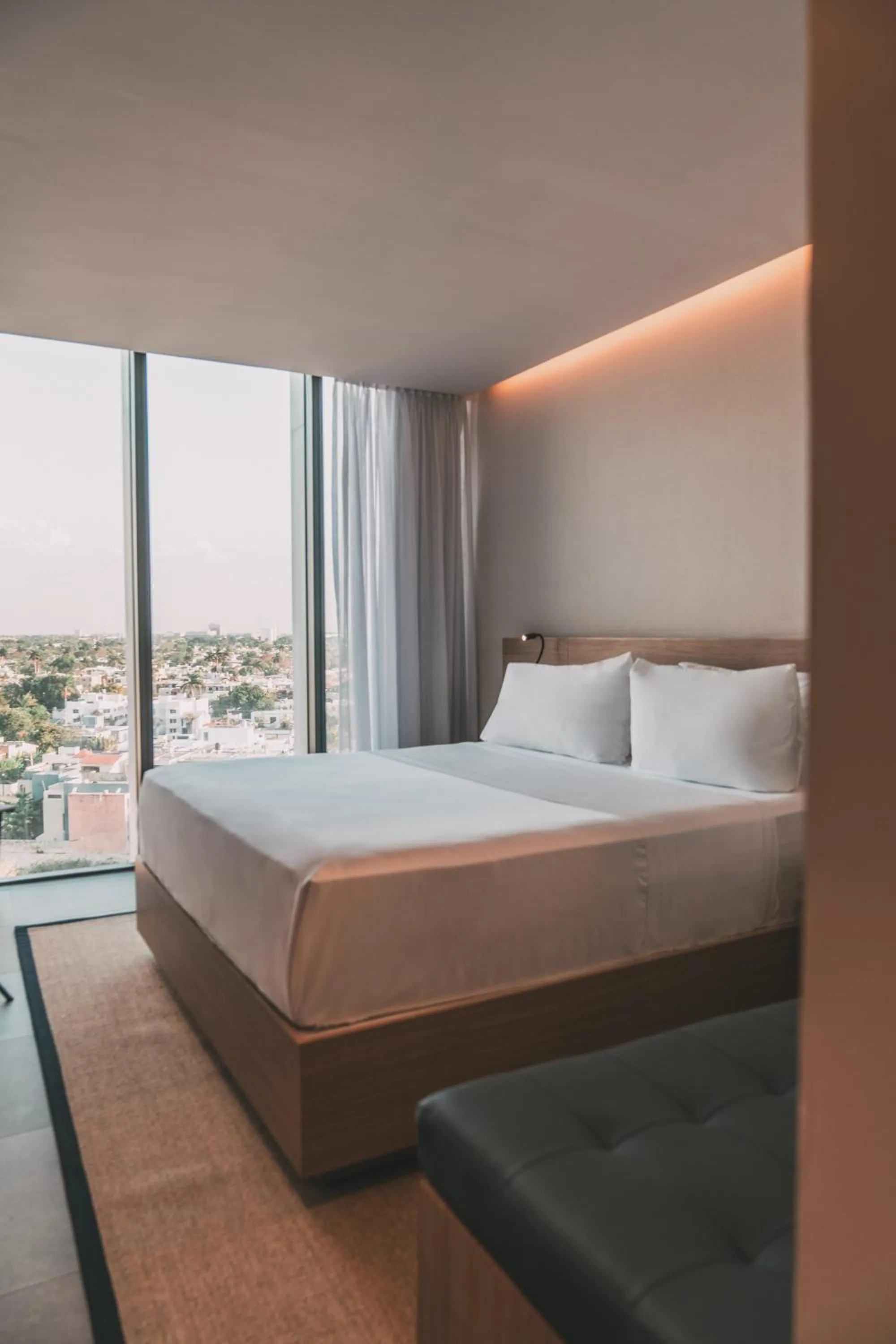 Bed in AKEN MIND Mérida Hotel