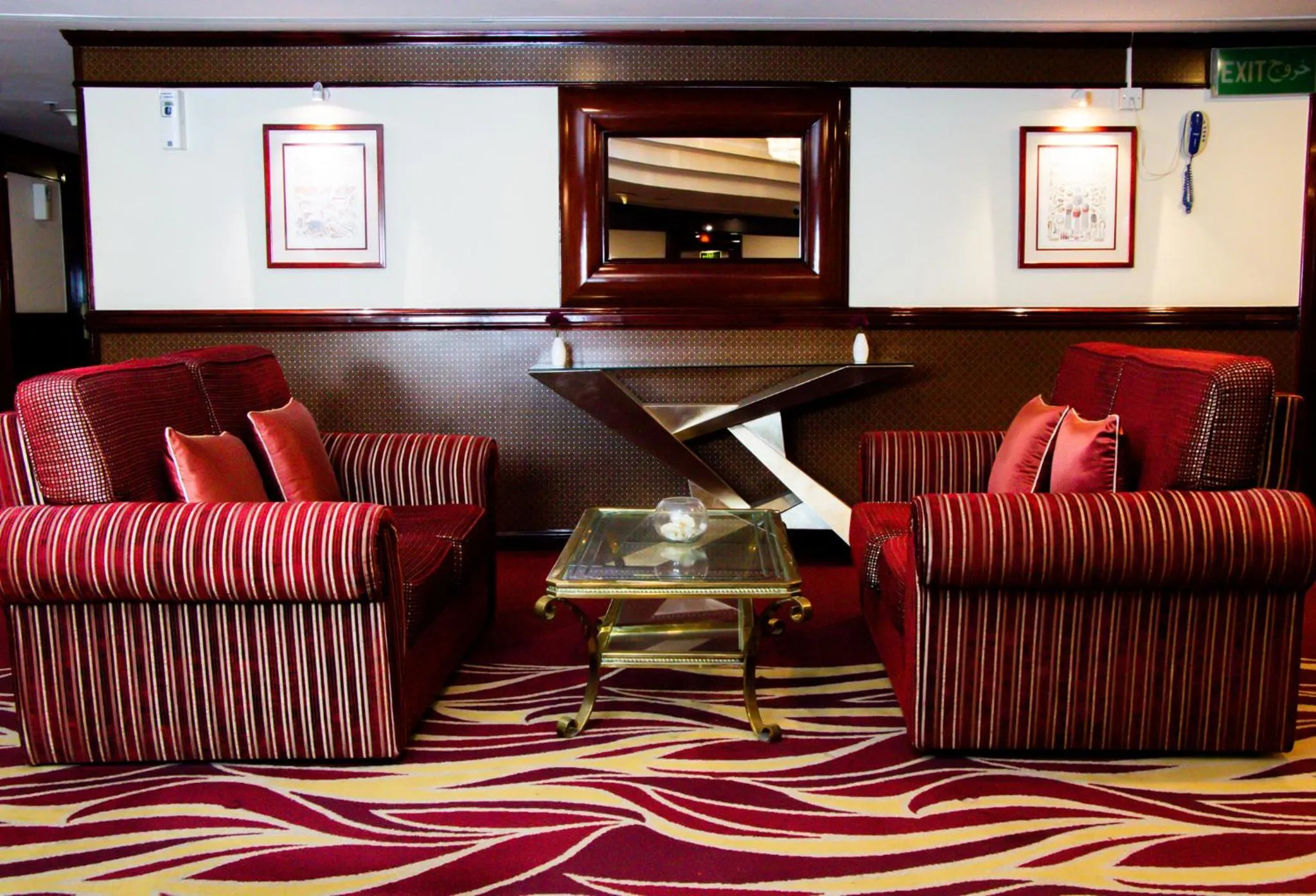 Seating area in Dubai Grand Hotel by Fortune, Dubai Airport