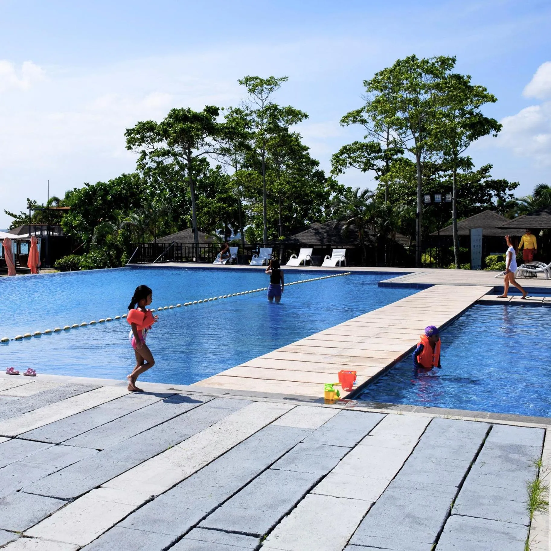 Pool view in Cocoons Club Laiya