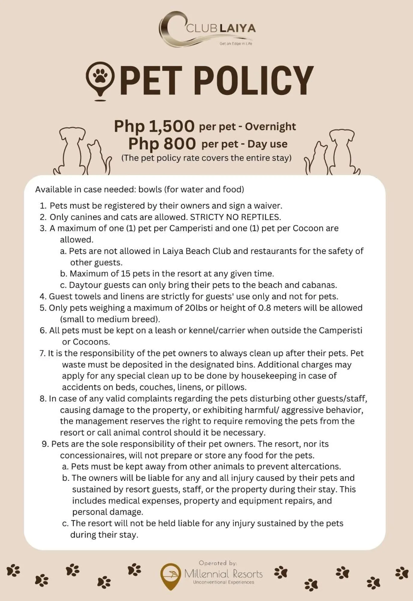 Pets in Cocoons Club Laiya