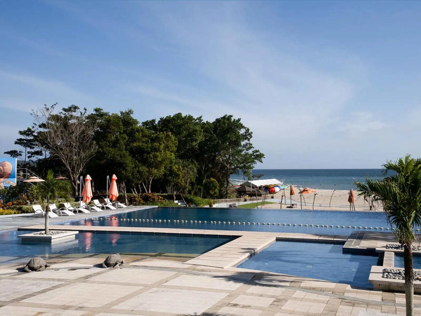 Pool view in Cocoons Club Laiya