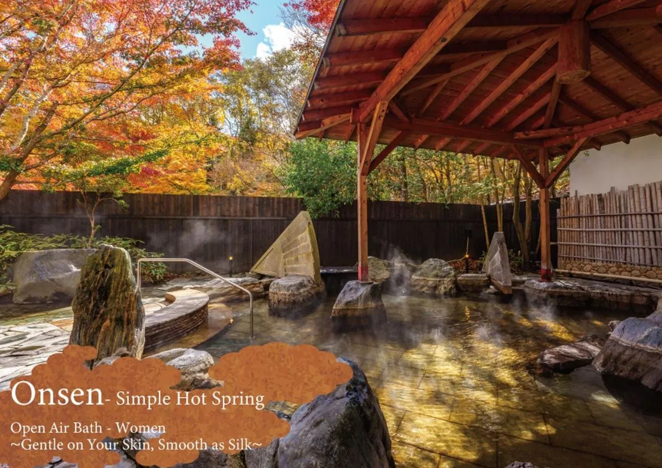 Hot Spring Bath in KAMENOI HOTEL Nikko Yunishigawa All-Inclusive Resort