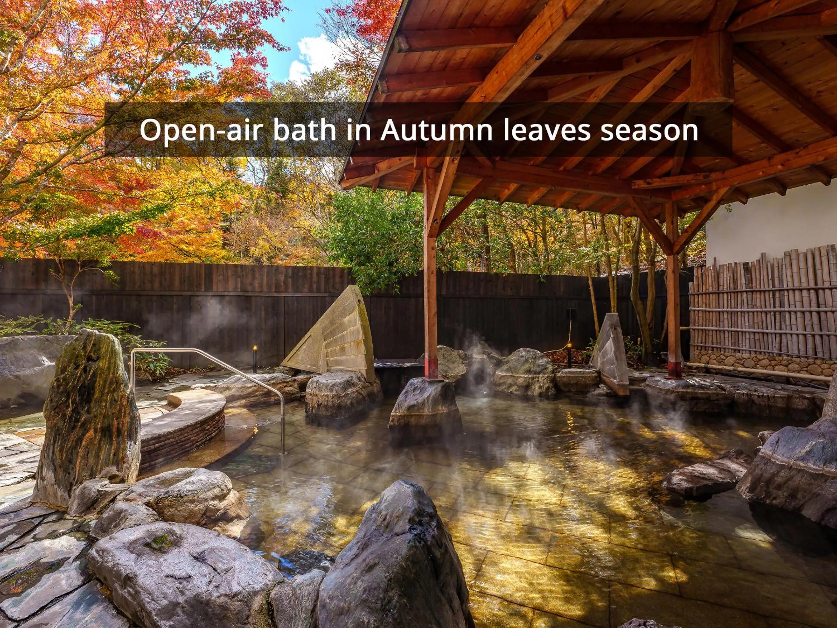 Hot Spring Bath in KAMENOI HOTEL Nikko Yunishigawa All-Inclusive Resort