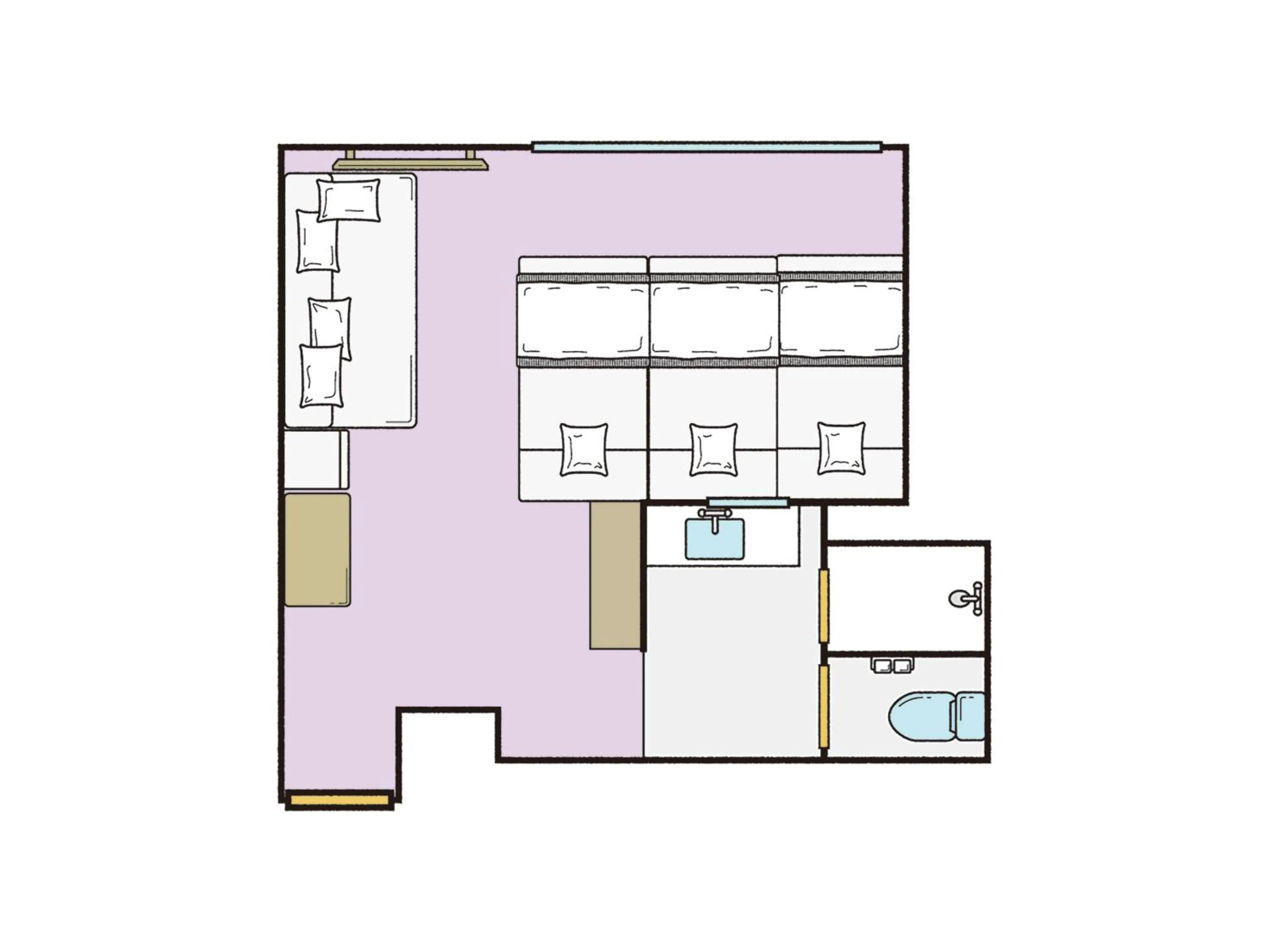 Photo of the whole room in KAMENOI HOTEL Nikko Yunishigawa All-Inclusive Resort