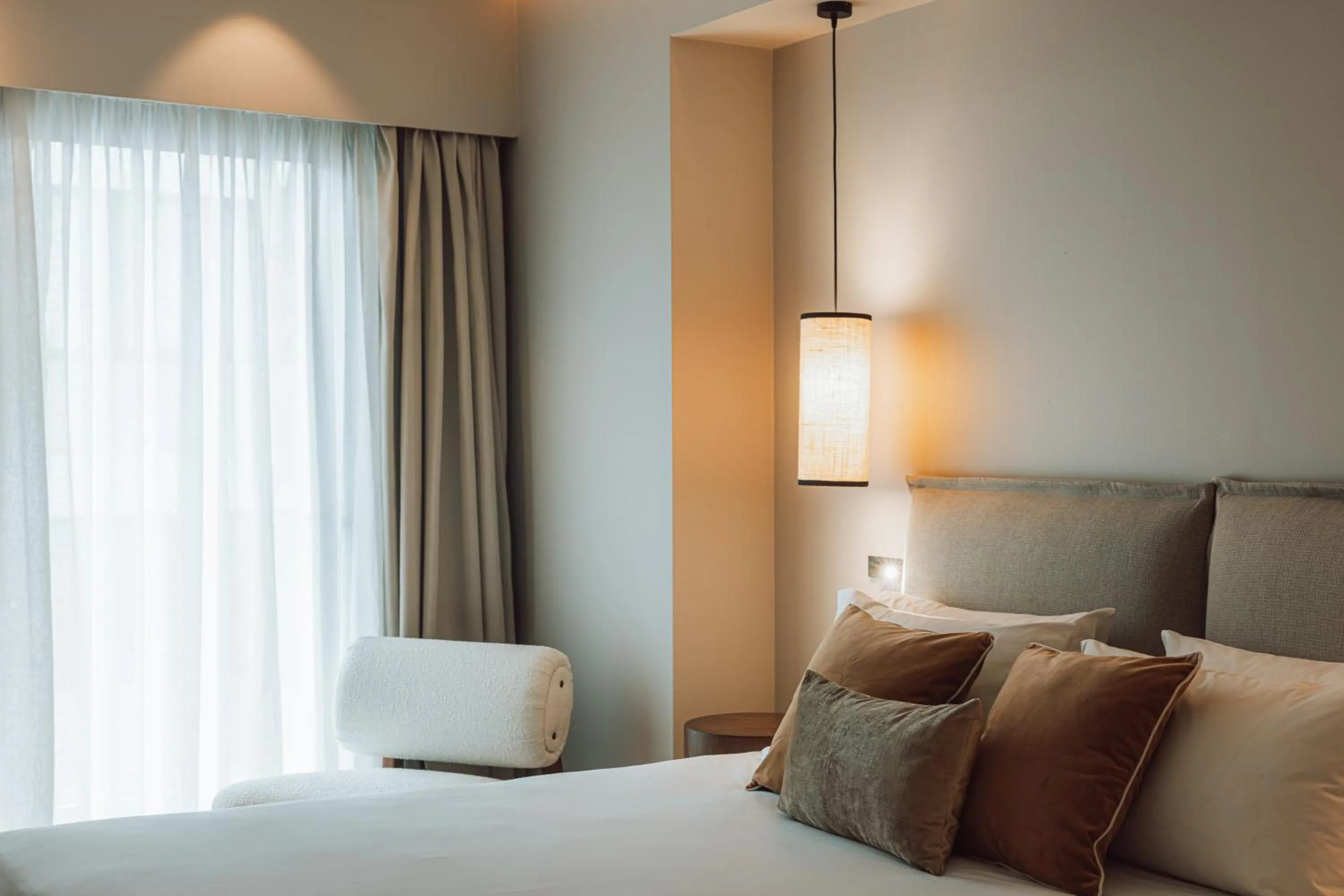 Bed in The Residence Aiolou Hotel & Spa